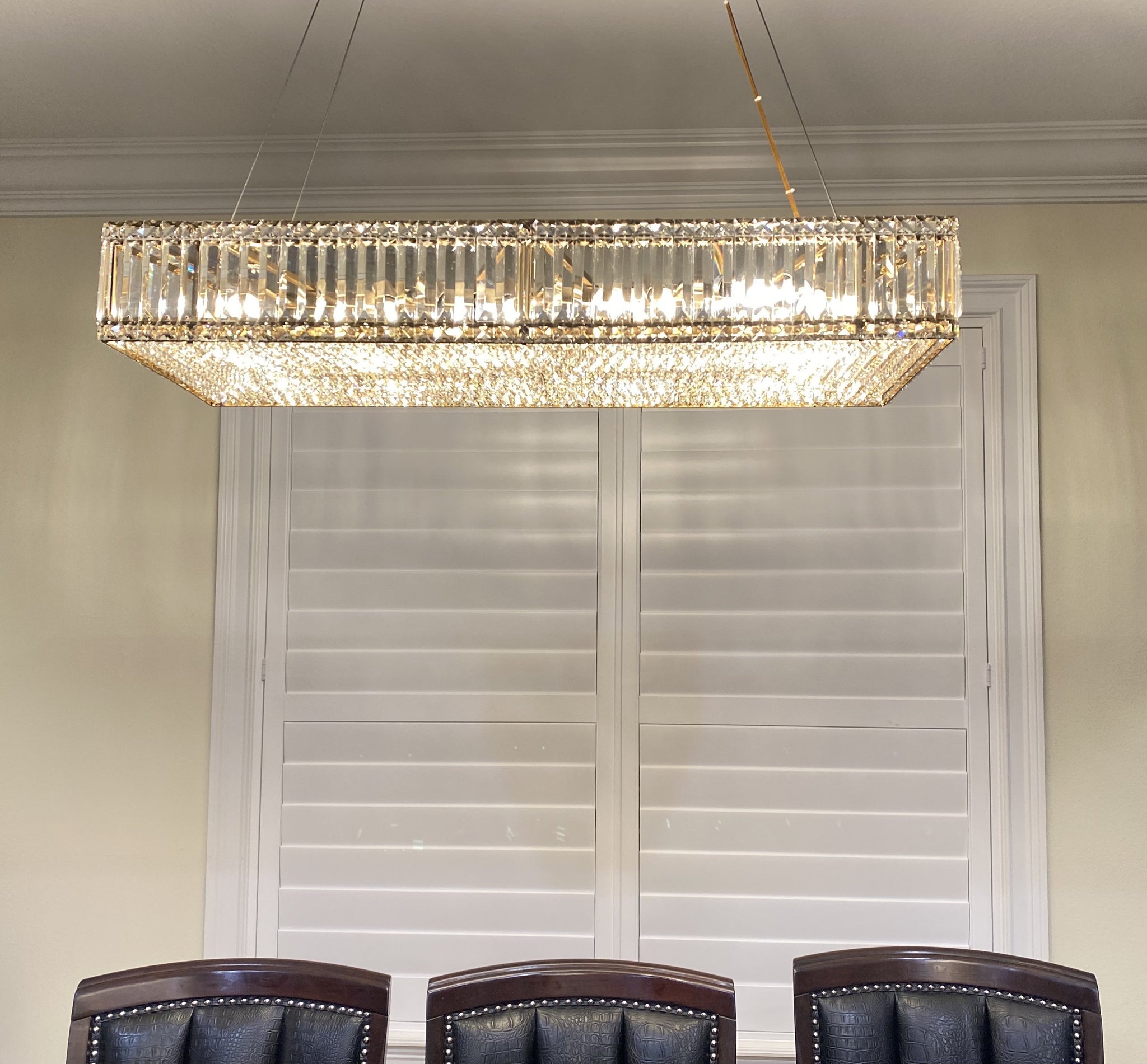 Brickell Rectangular Crystal Chandelier