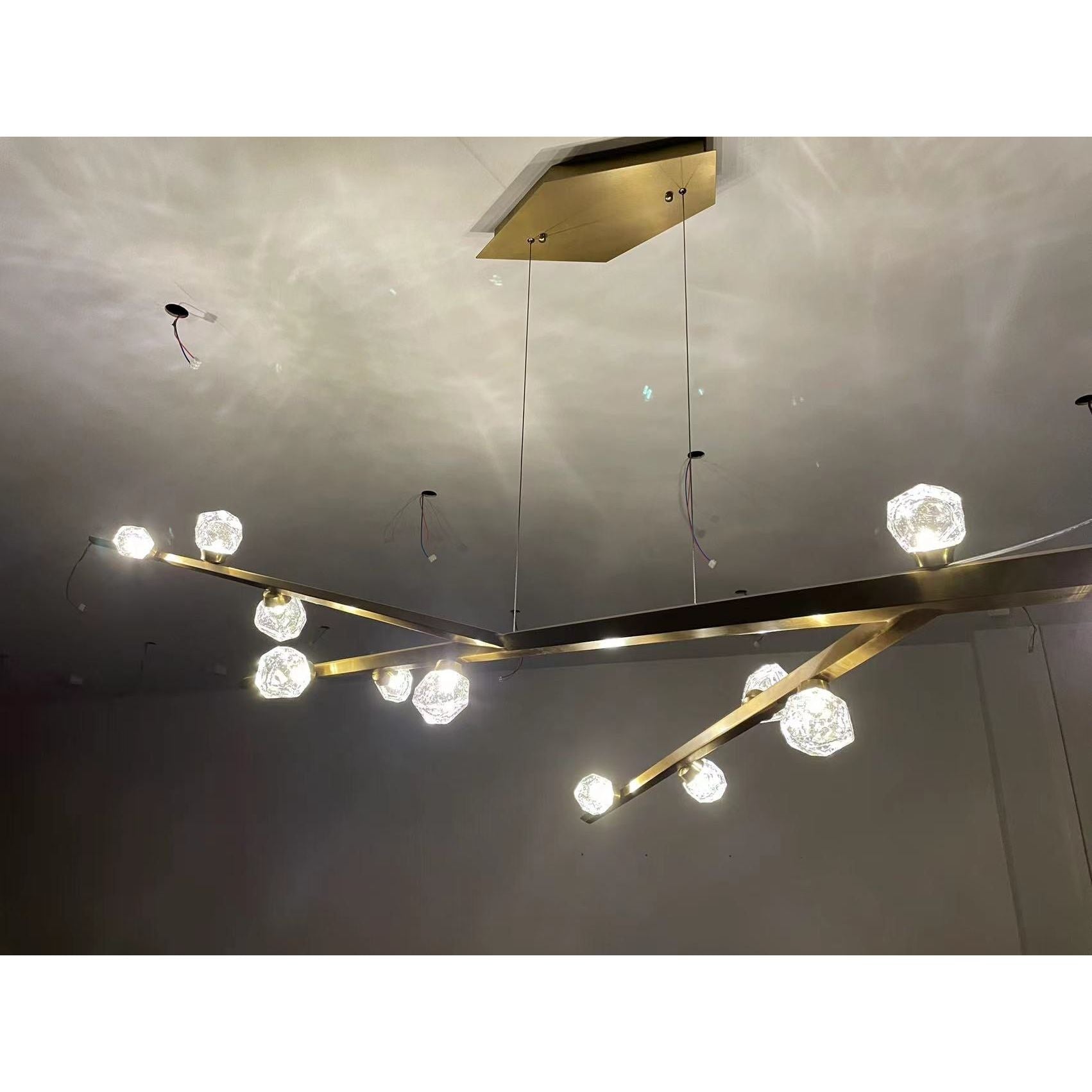 Maya Linear Branching Tree Crystal Chandelier - Italian Concept -