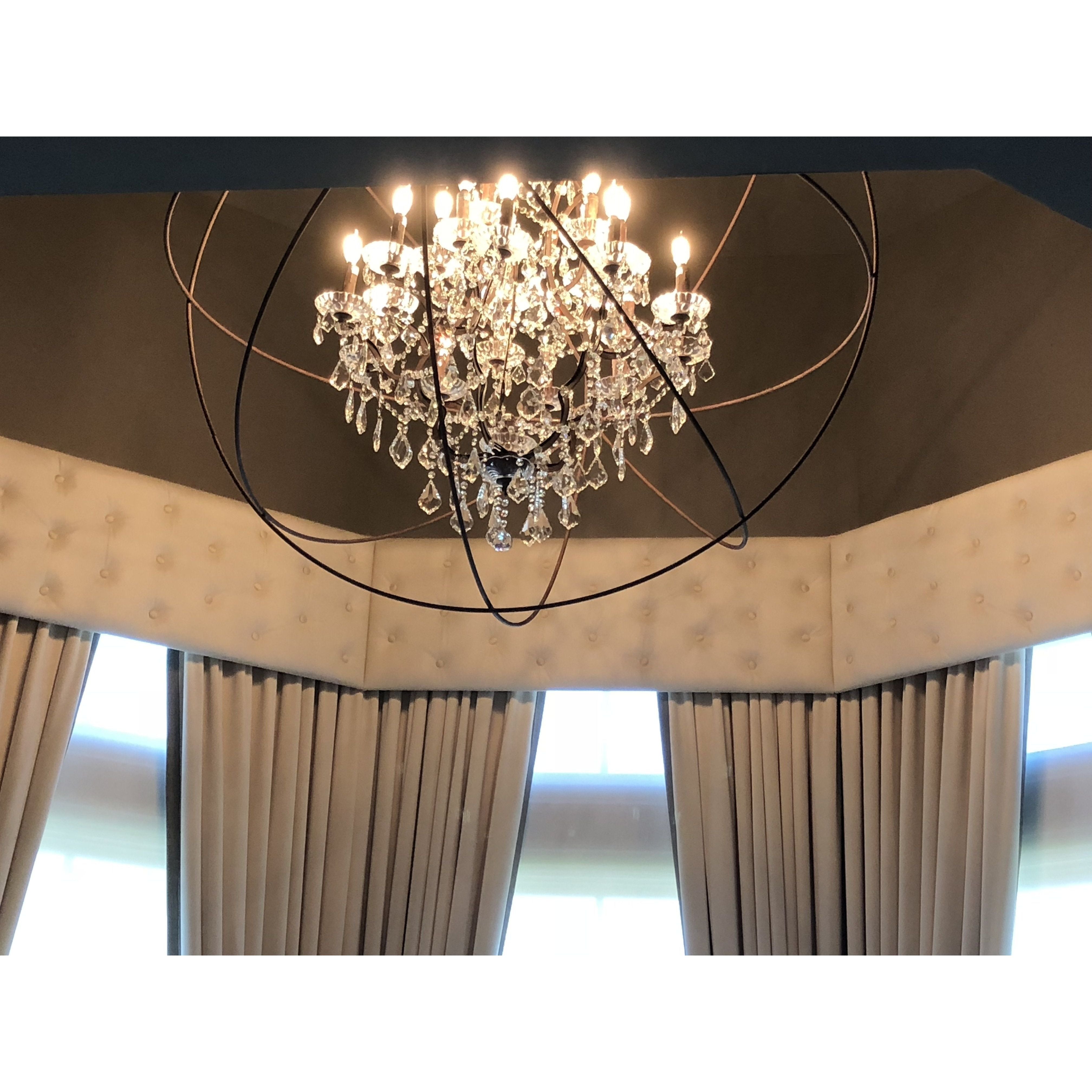 MN Iron Orb Crystal Chandelier - Italian Concept