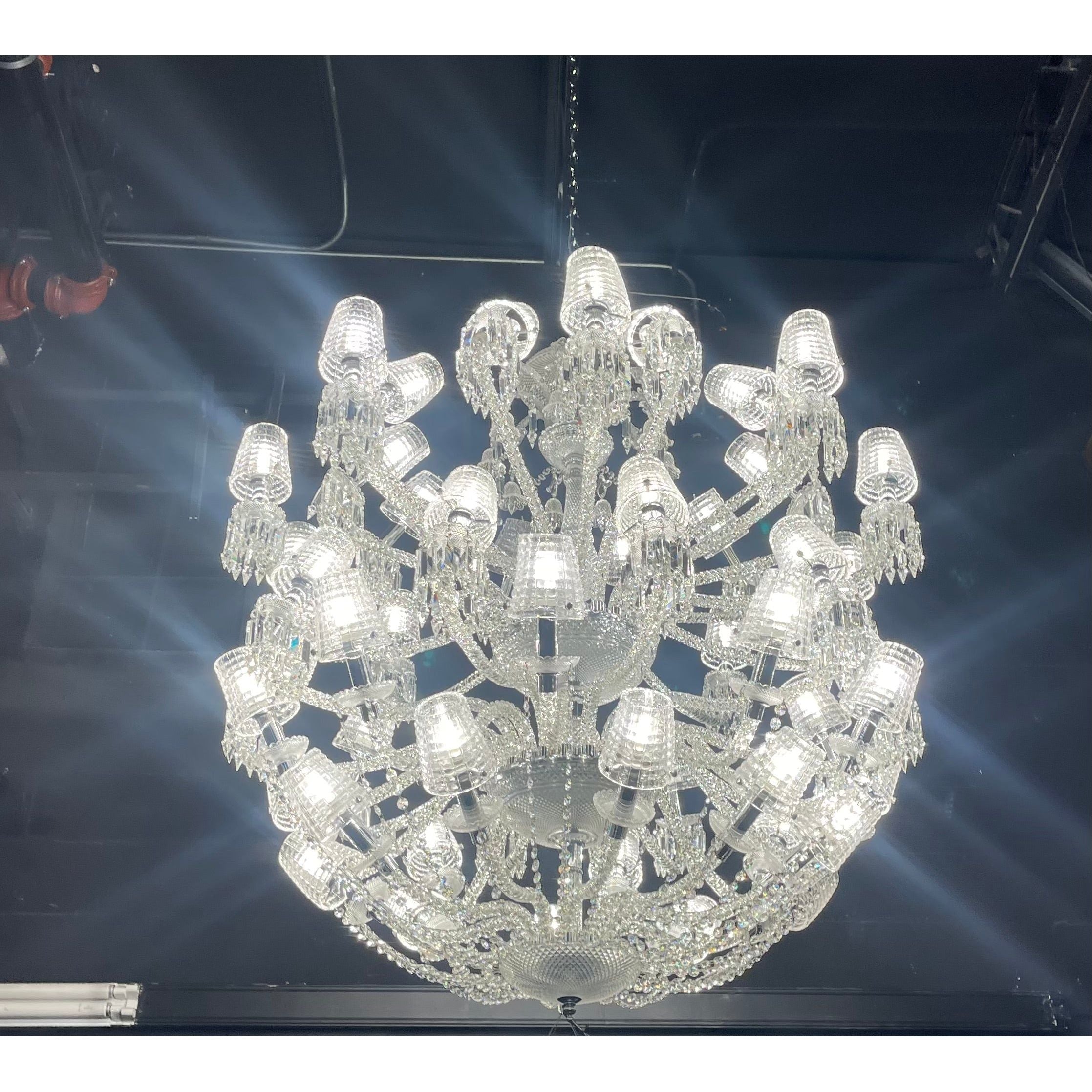 Adeline Leaded Round 50 Light Crystal Chandelier - Italian Concept -