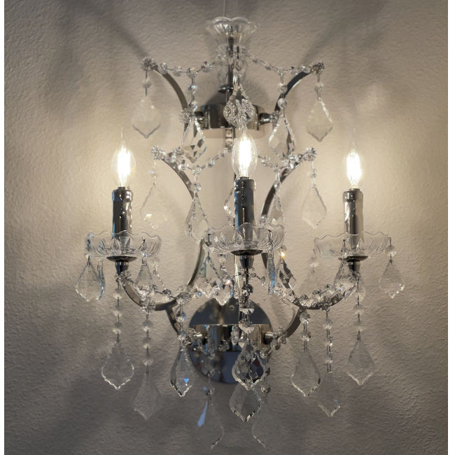 MN Orb Crystal 3L Sconce - Italian Concept
