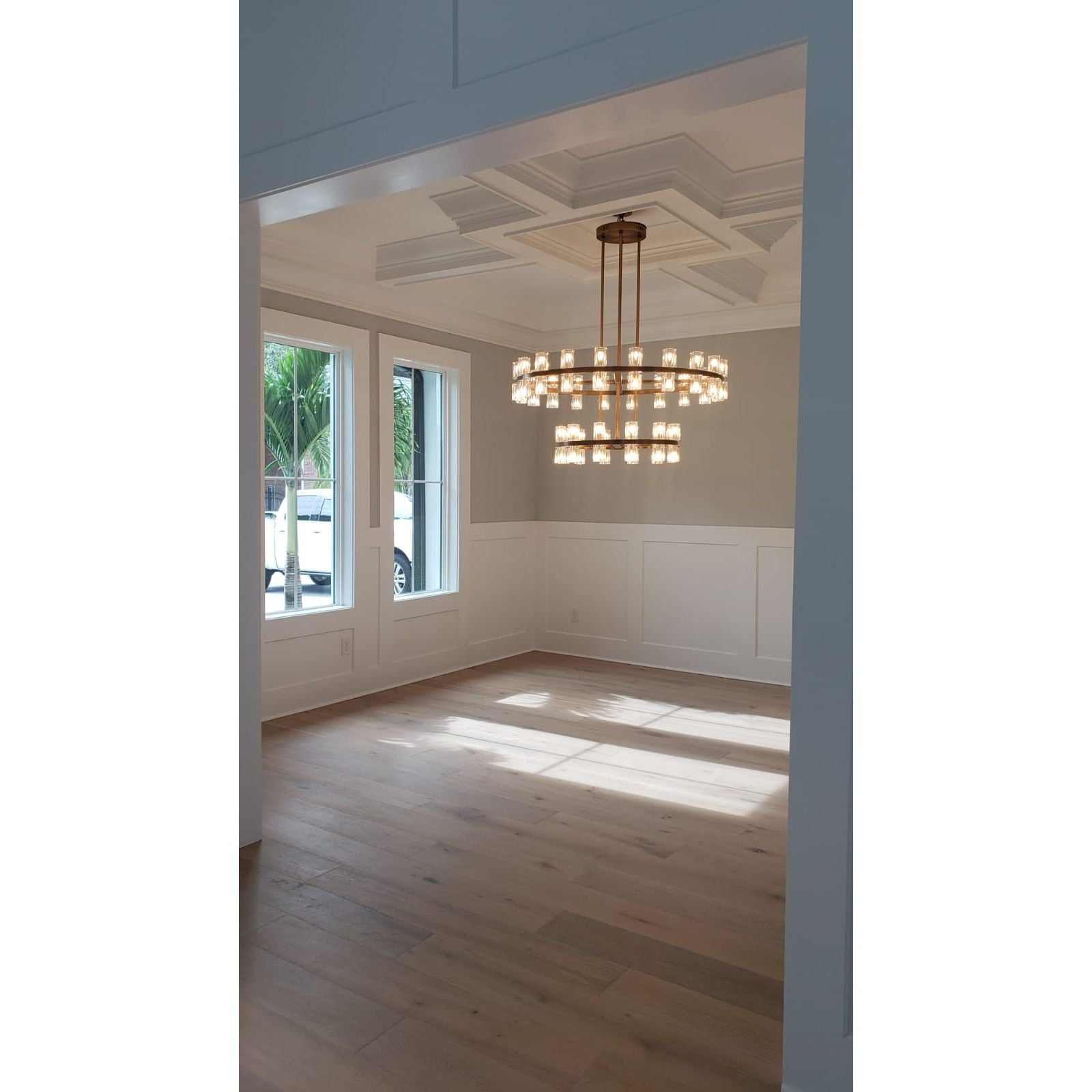 Arroseur 2-Tier 48"W Round Crystal Chandelier - Italian Concept -