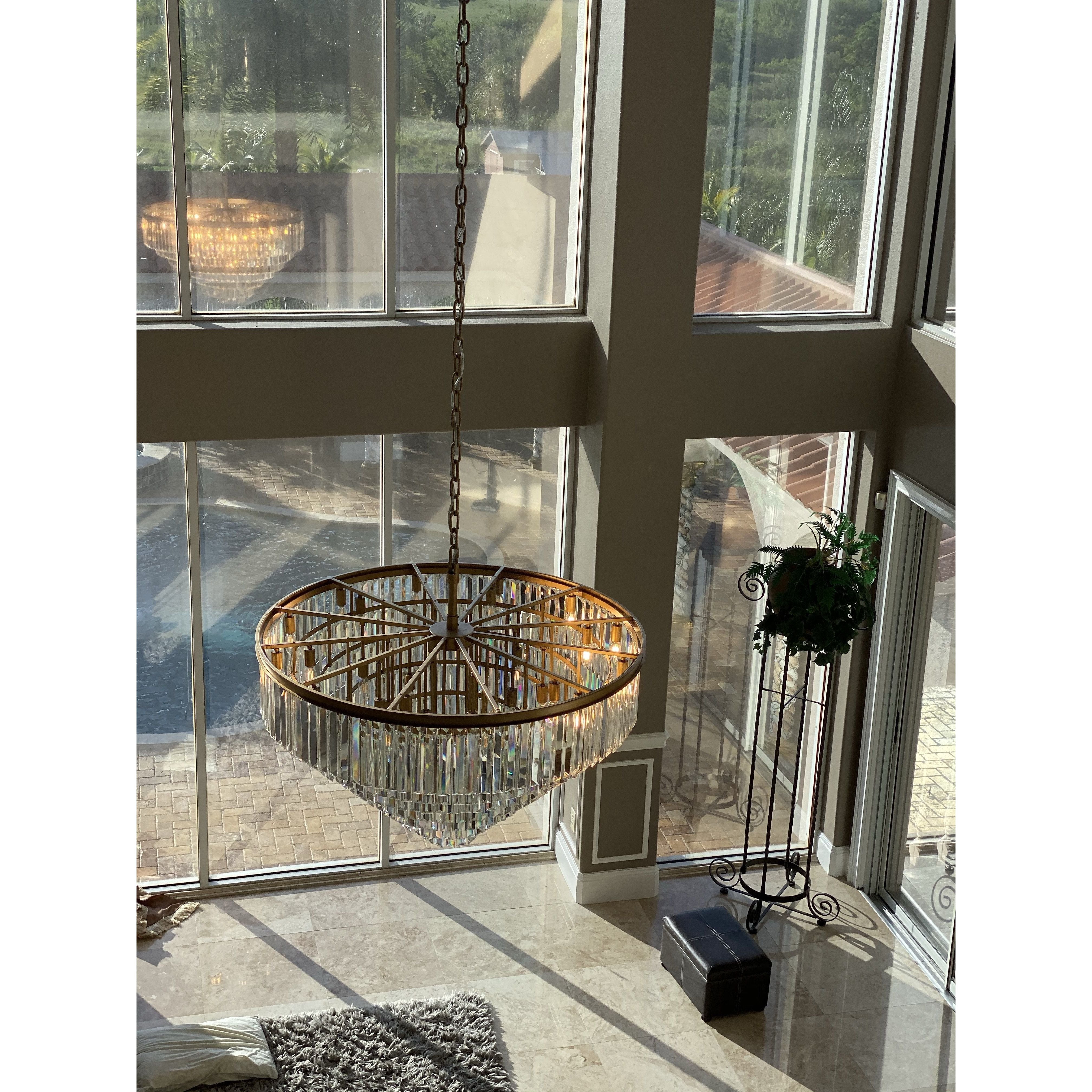 7-Tier Odeon Crystal Fringe Chandelier - Italian Concept -