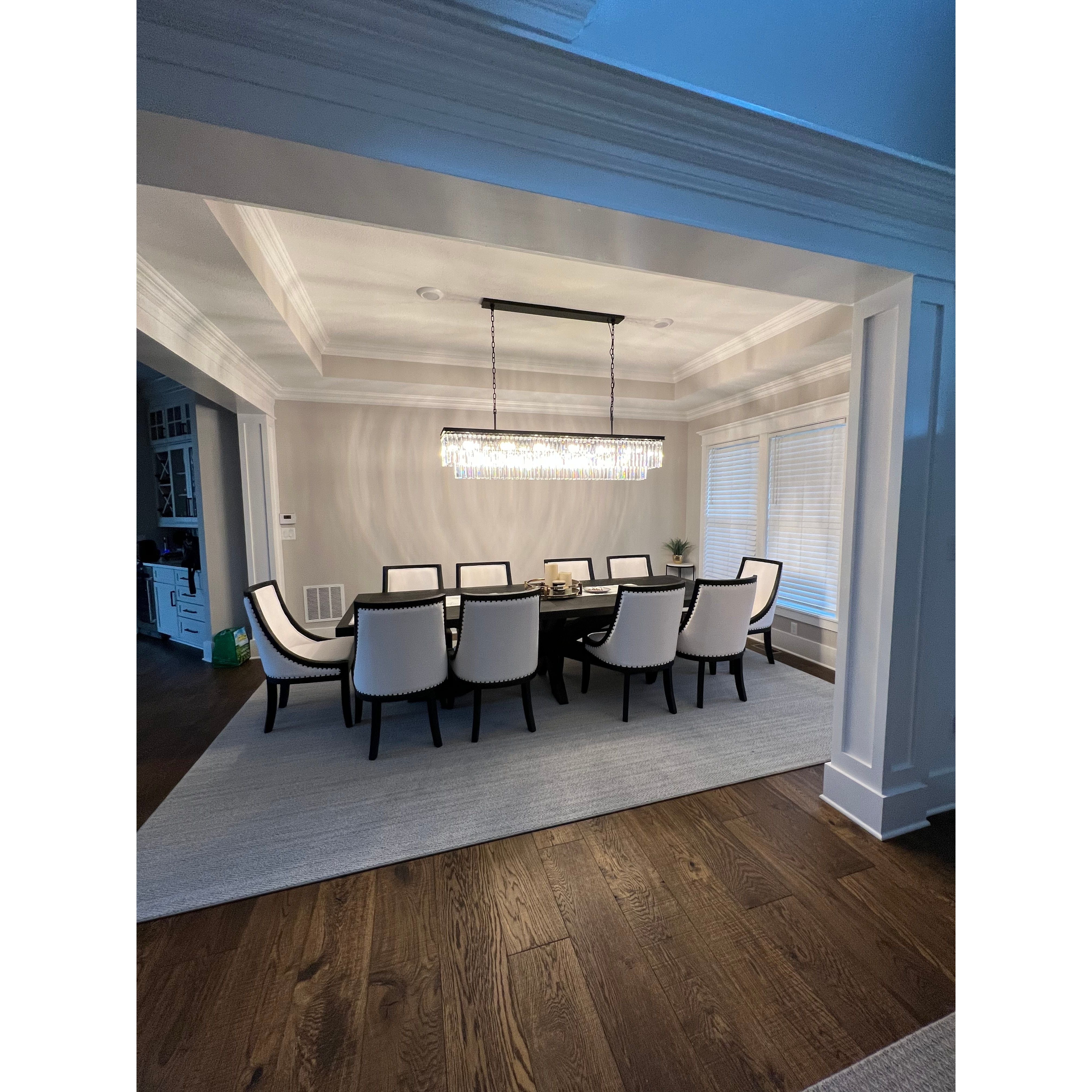 Apex Odeon Rectangular Fringe Crystal Chandelier - Italian Concept -