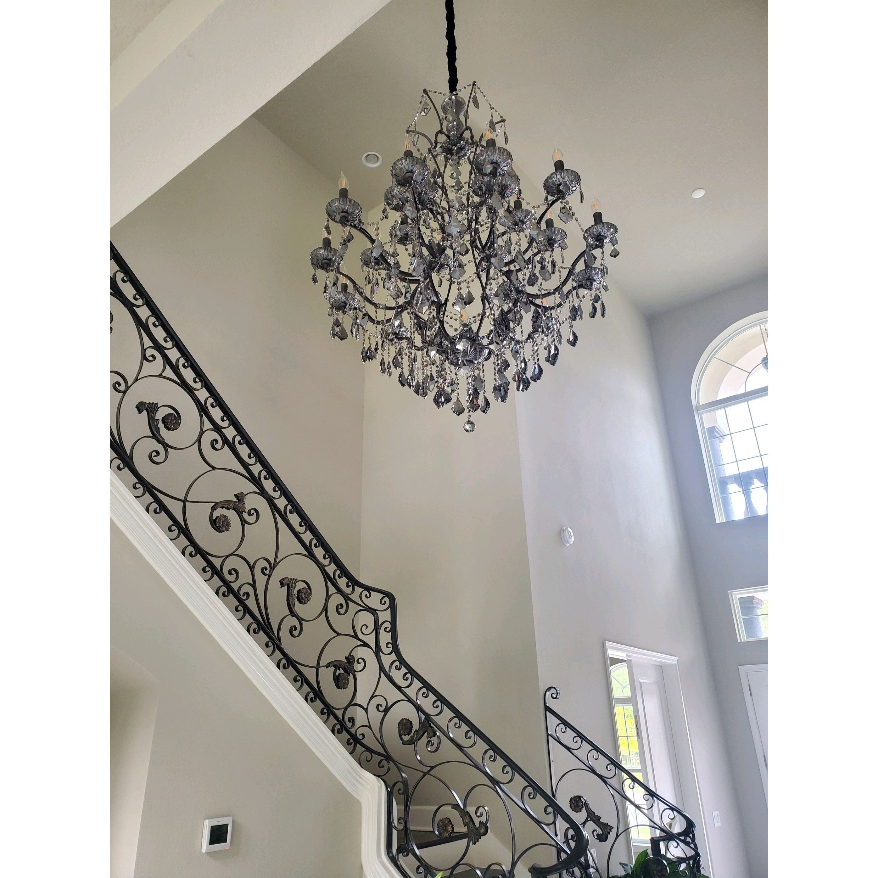 25 Light Maria Theresa Smoke Crystal Chandelier - Italian Concept -