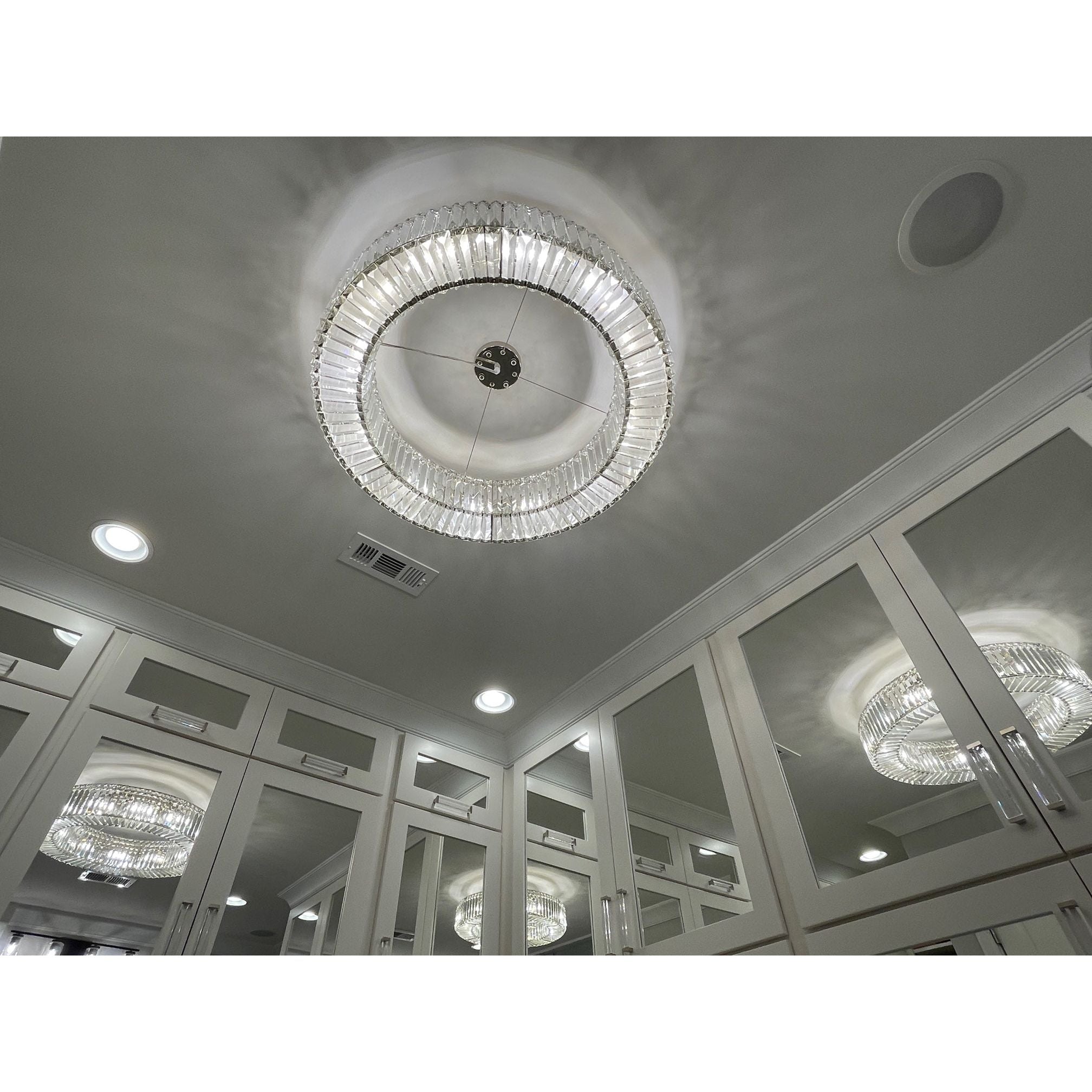 Jude Round Crystal Ring Chandelier - Italian Concept