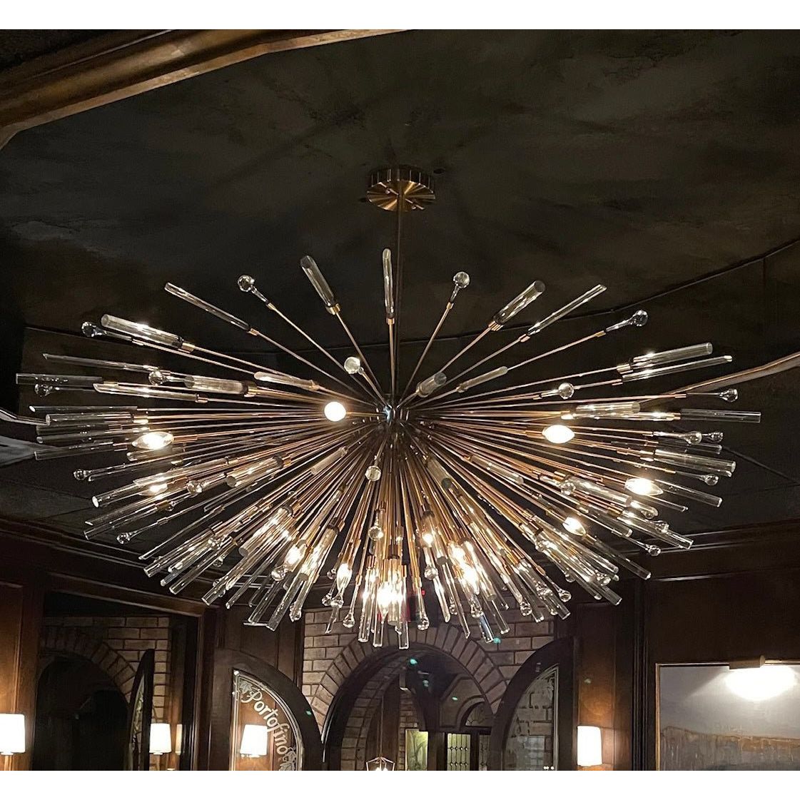 Aisar Sputnik Flushmount Starburst Chandelier - Italian Concept -