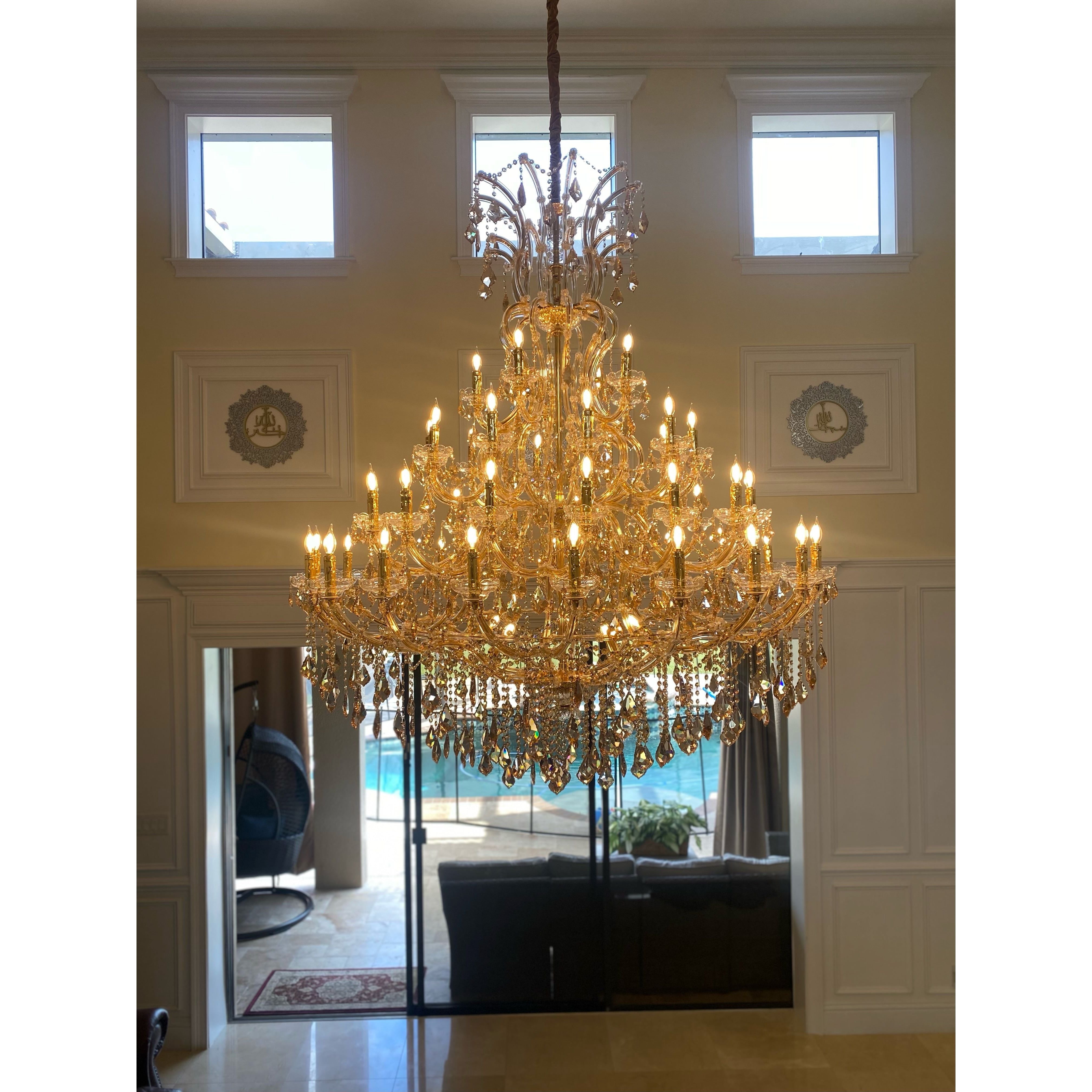 Leyla Maria Theresa 55 Light Crystal Chandelier - Italian Concept -