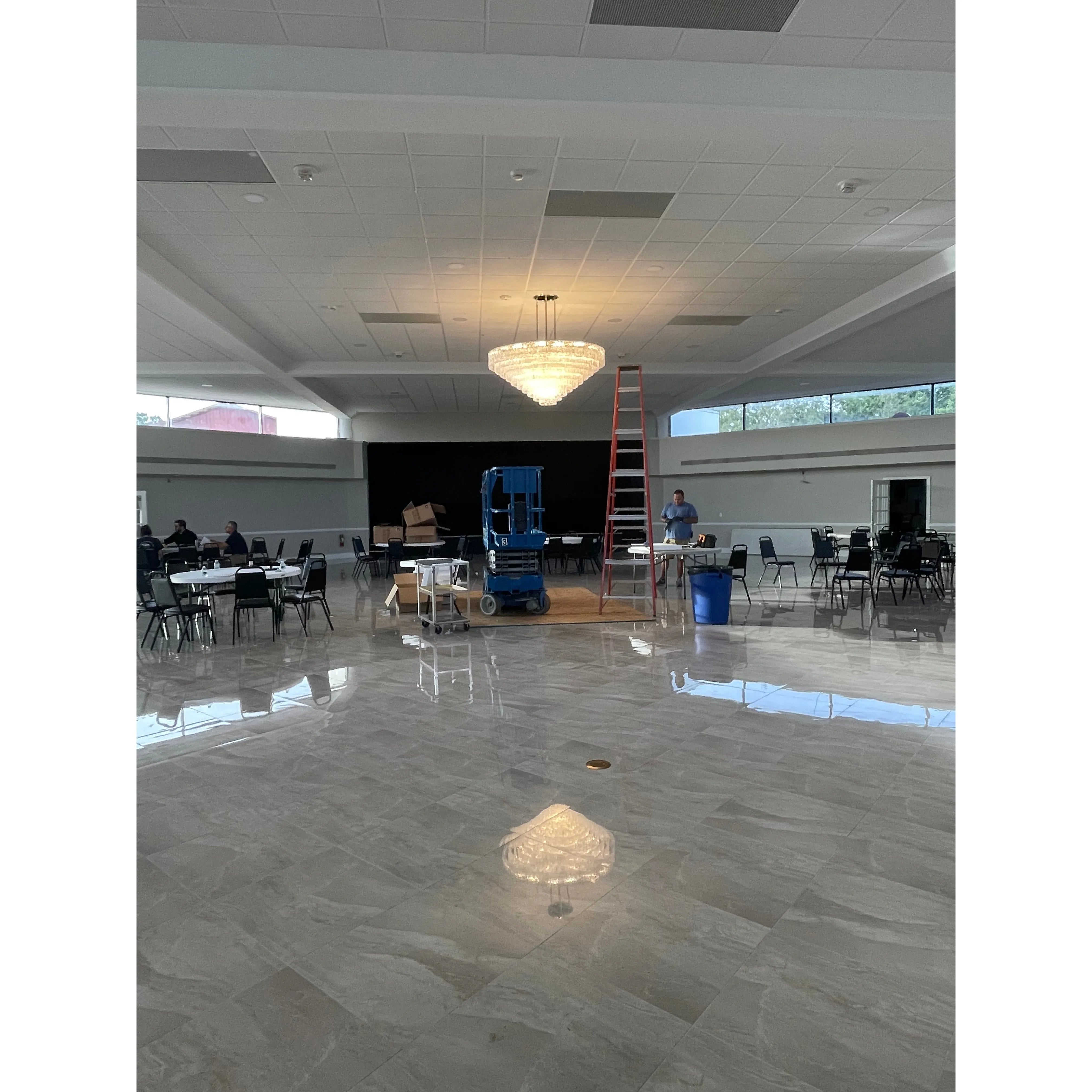 Oliver Round Tiered Glass Tile Chandelier Collection - Italian Concept -