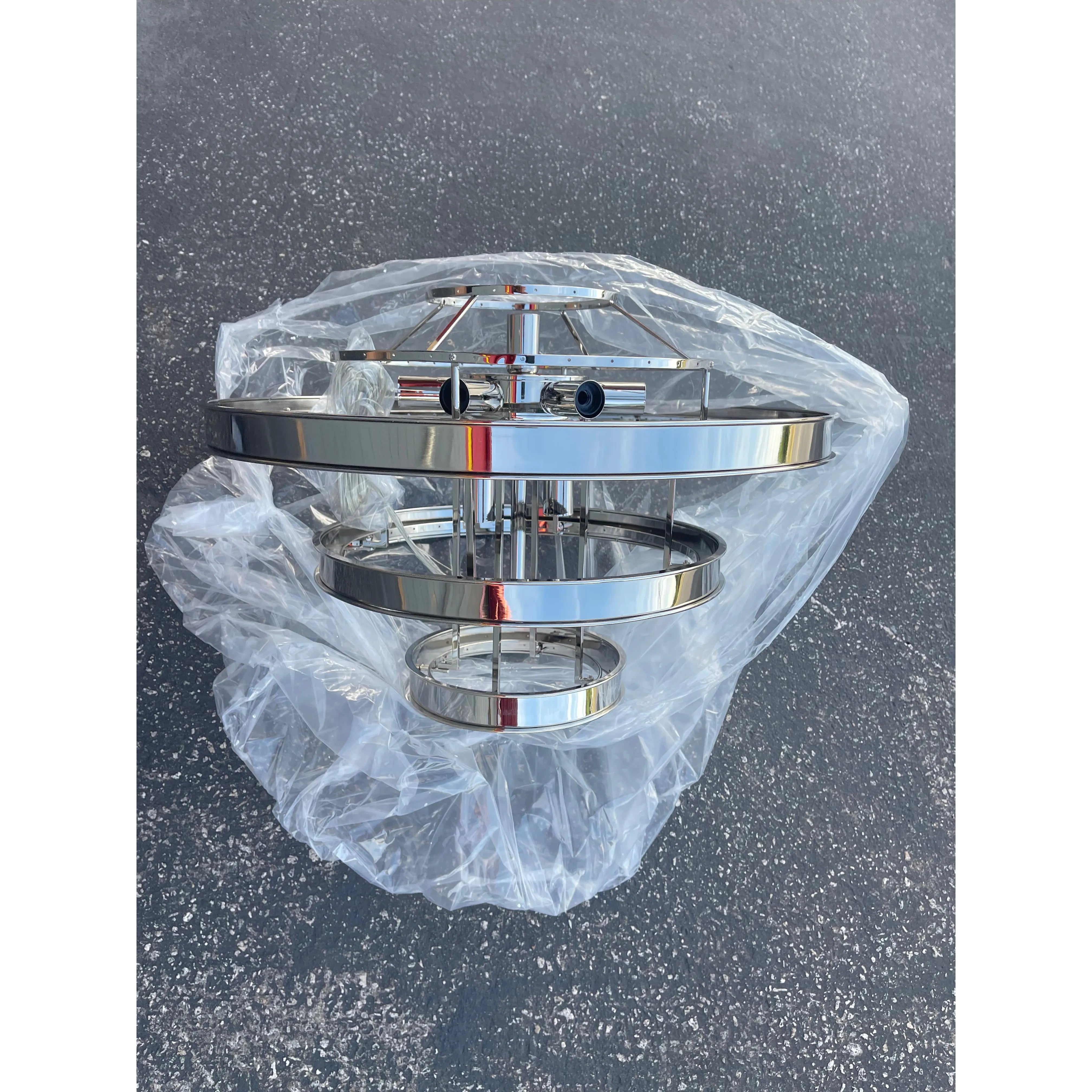 Emilia Tiered Odeon Fringe Crystal Chandelier - Italian Concept -