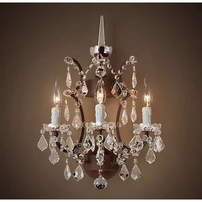 MN Orb Crystal 3L Sconce - Italian Concept -