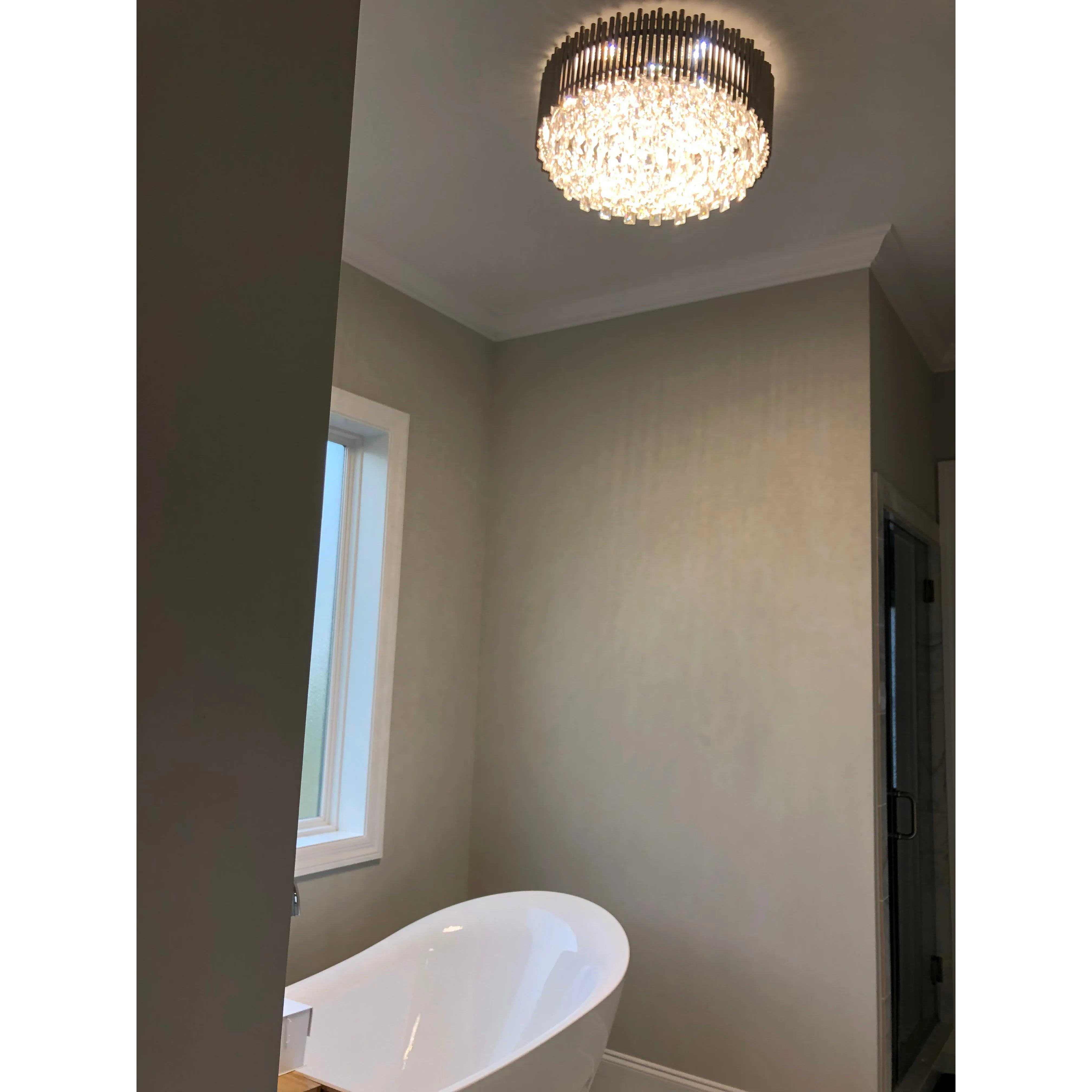 Brace Flushmount 24"W Chandelier - Italian Concept -