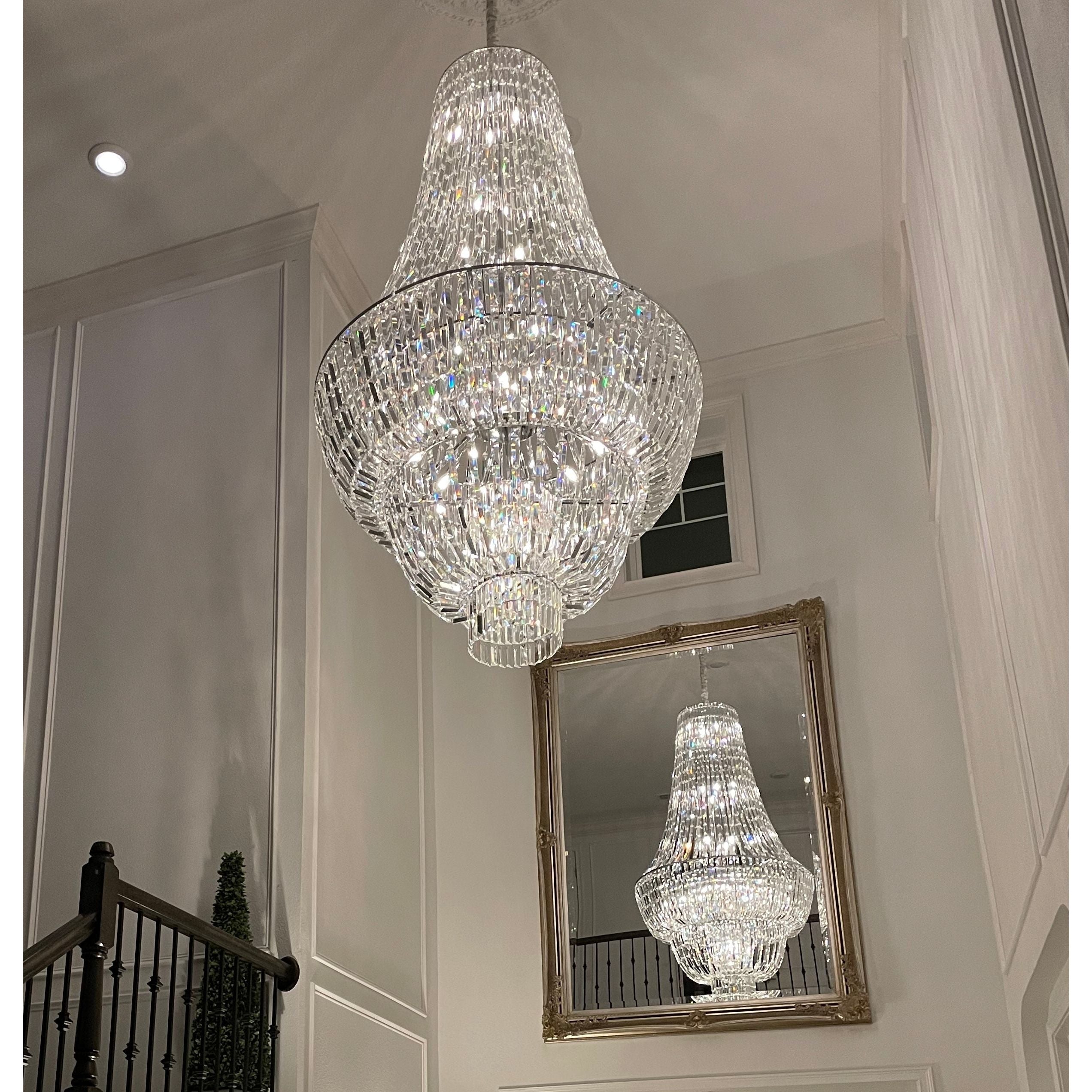 Andreas Empire Crystal Prysm Chandelier - Italian Concept -