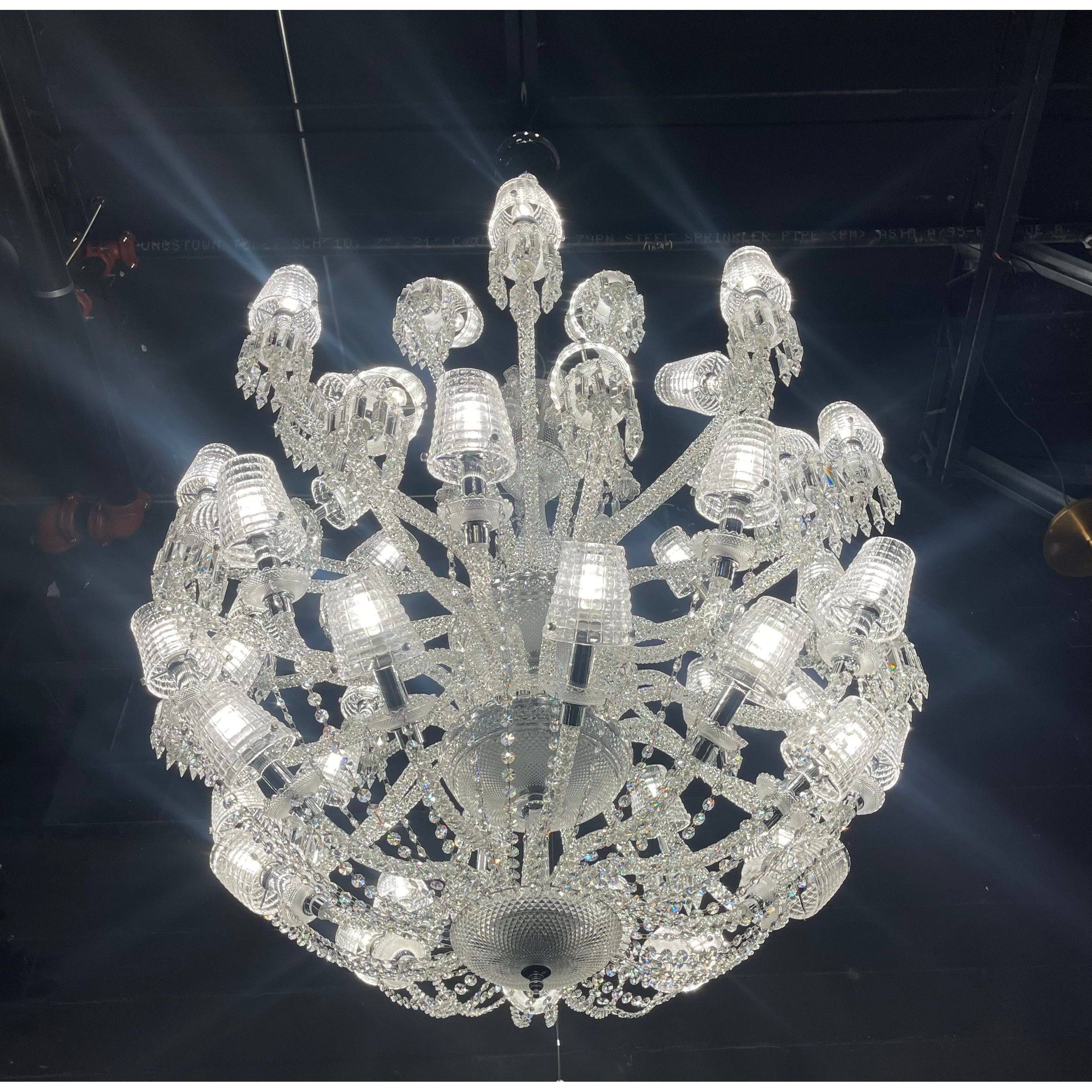 Adeline Leaded Round 50 Light Crystal Chandelier - Italian Concept -