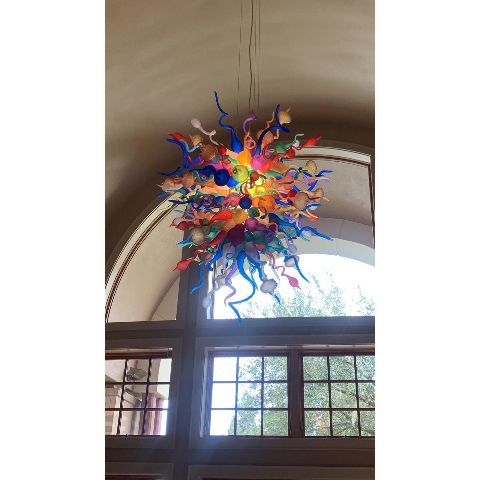 MultiColor Lincoln Murano Sputnik Glass 30" Wide Chandelier - Italian Concept