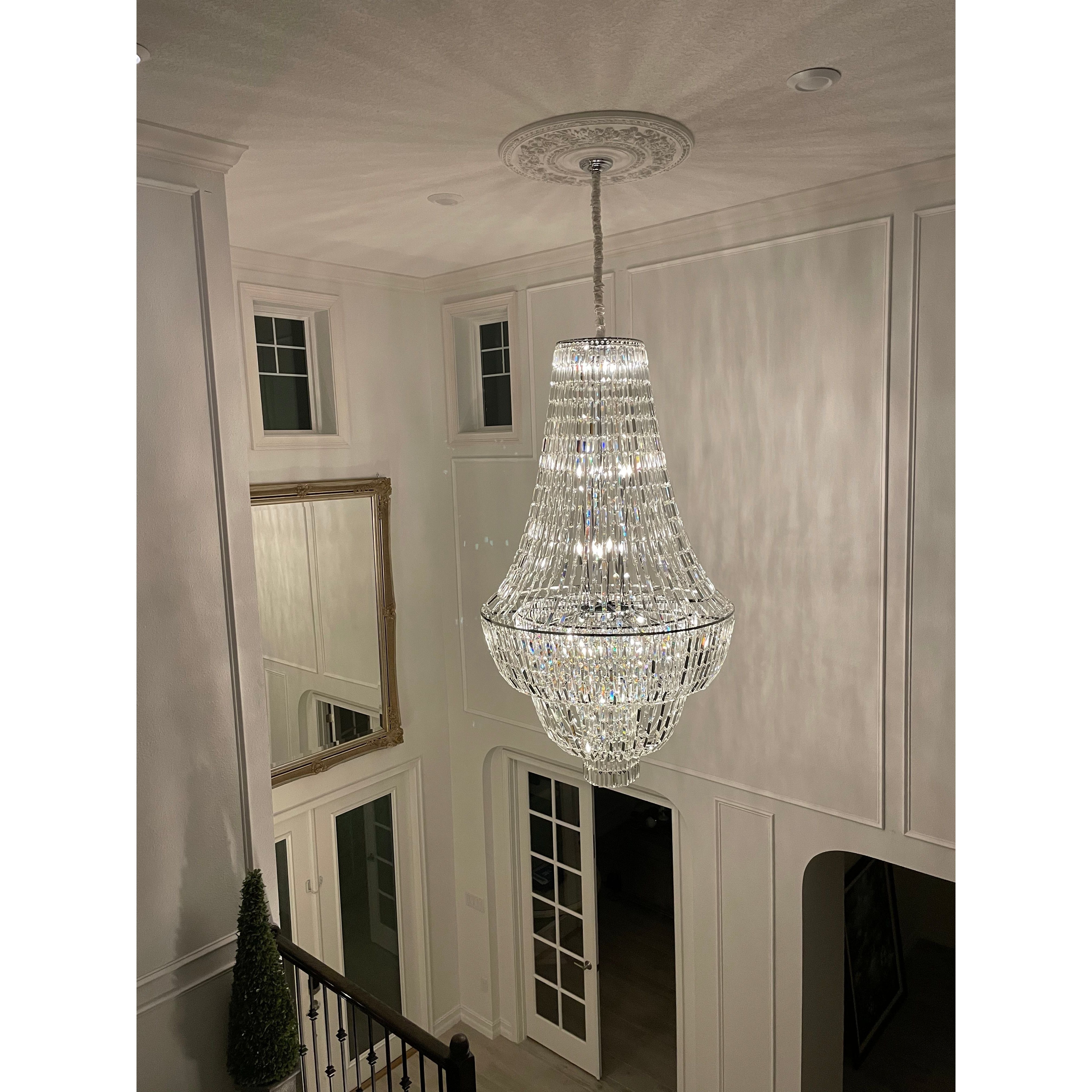 Andreas Empire Crystal Prysm Chandelier - Italian Concept -
