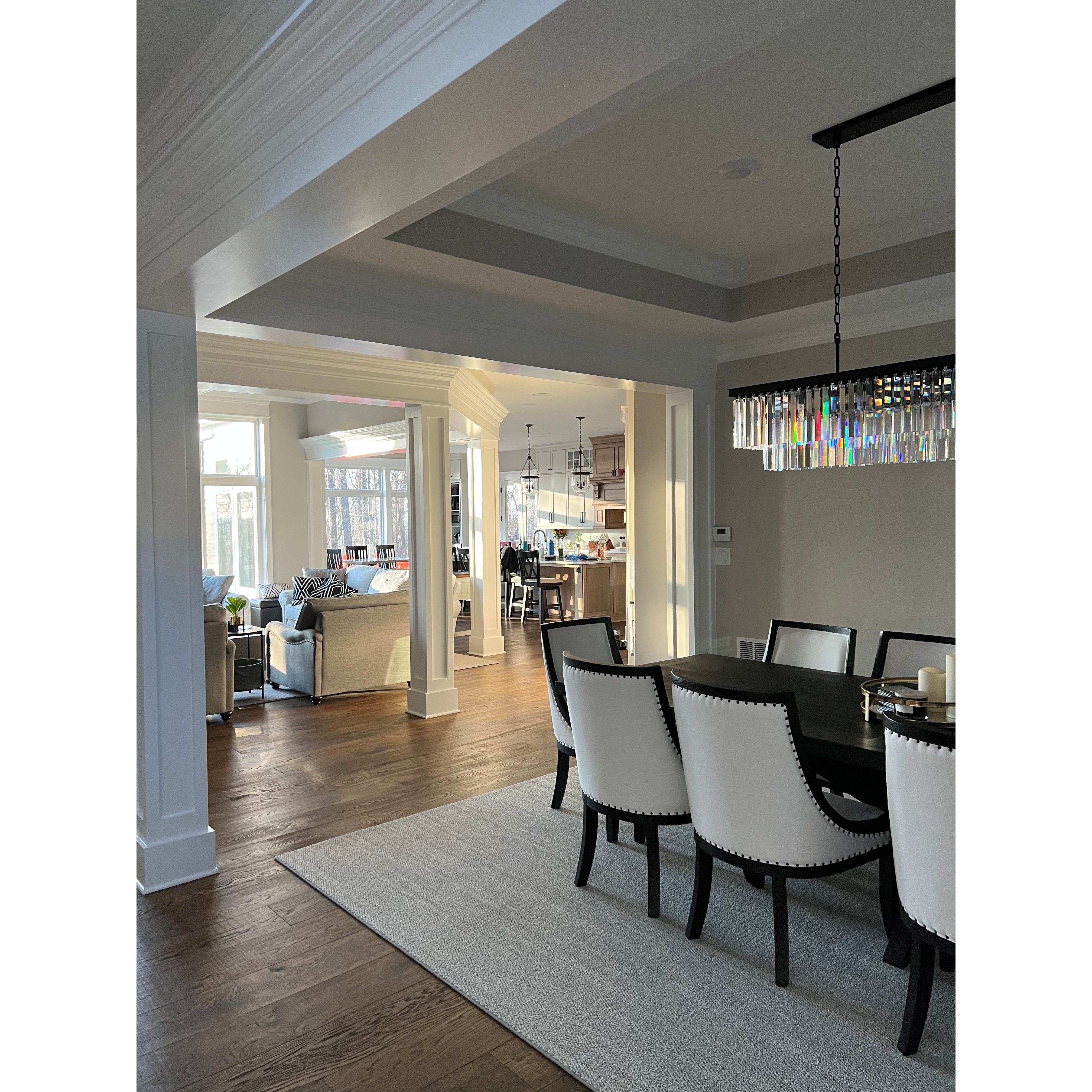 Apex Odeon Rectangular Fringe Crystal Chandelier - Italian Concept -