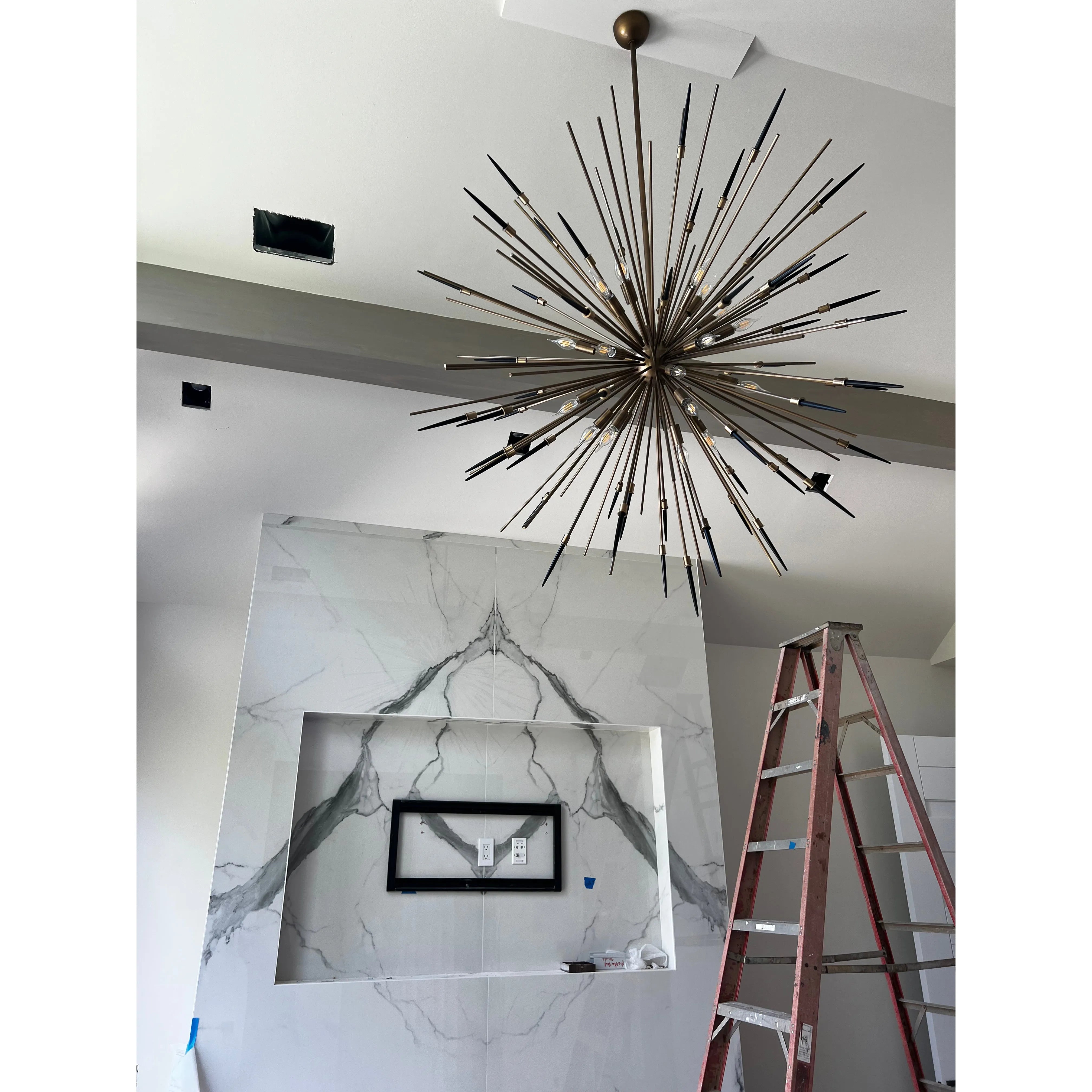 Marble Sputnik Starburst Chandelier - Italian Concept -