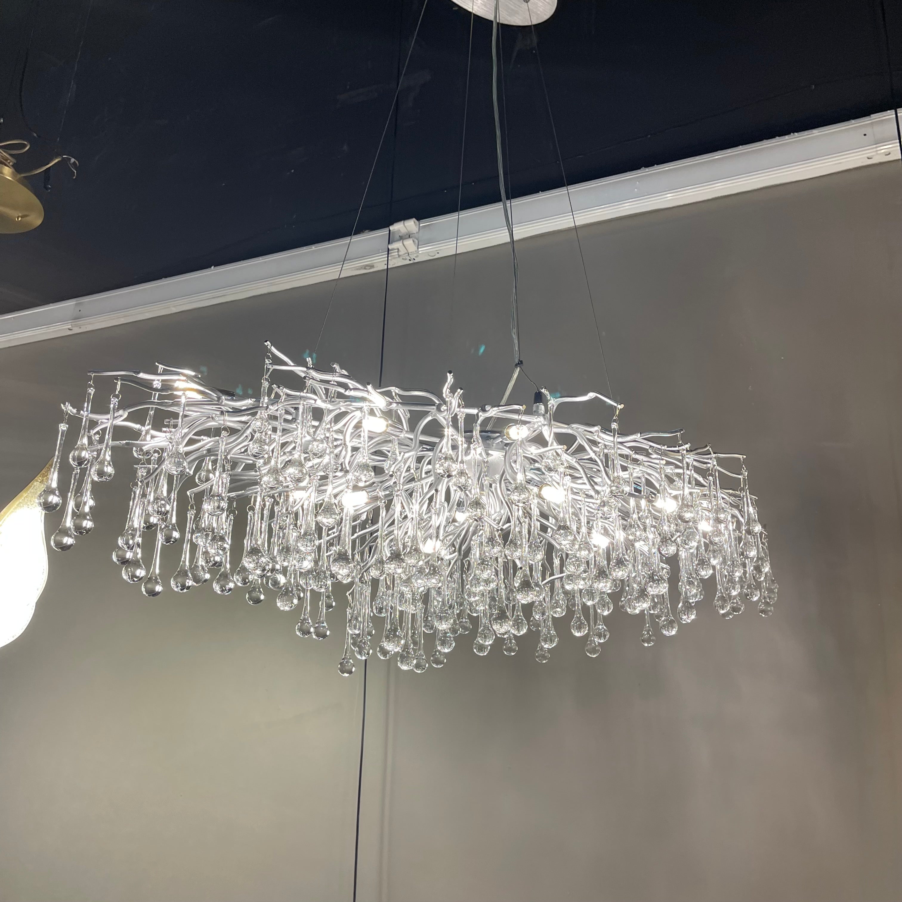 Livio Oval Branching Teardrop Chandelier - Italian Concept