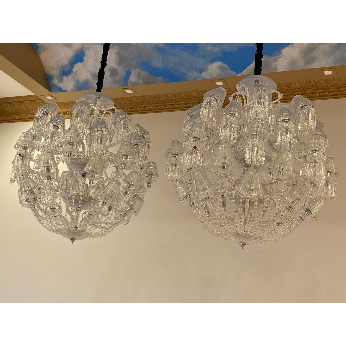 Adeline Leaded Round 50 Light Crystal Chandelier - Italian Concept