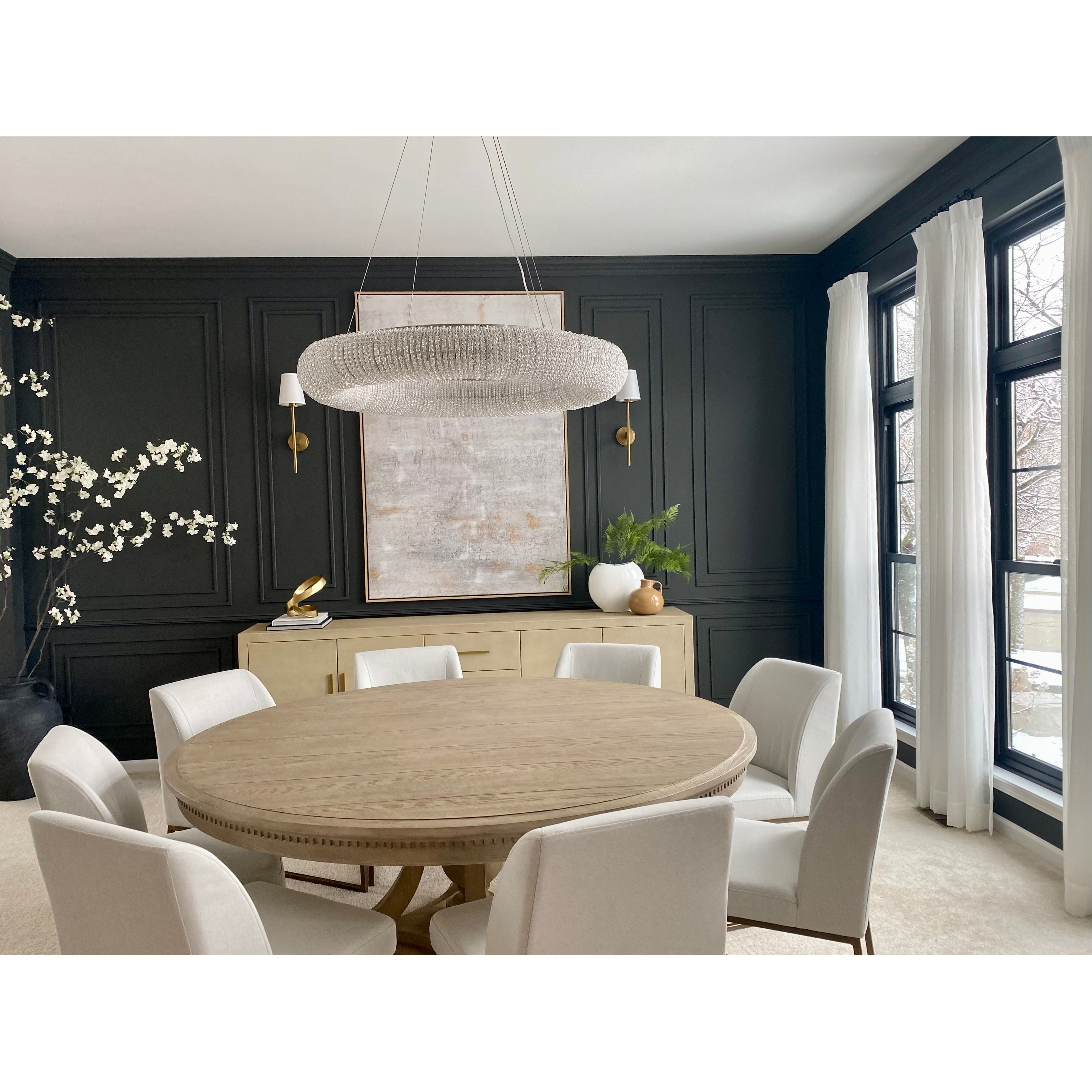 Empire Round Crystal Ring Beaded Chandelier - Italian Concept