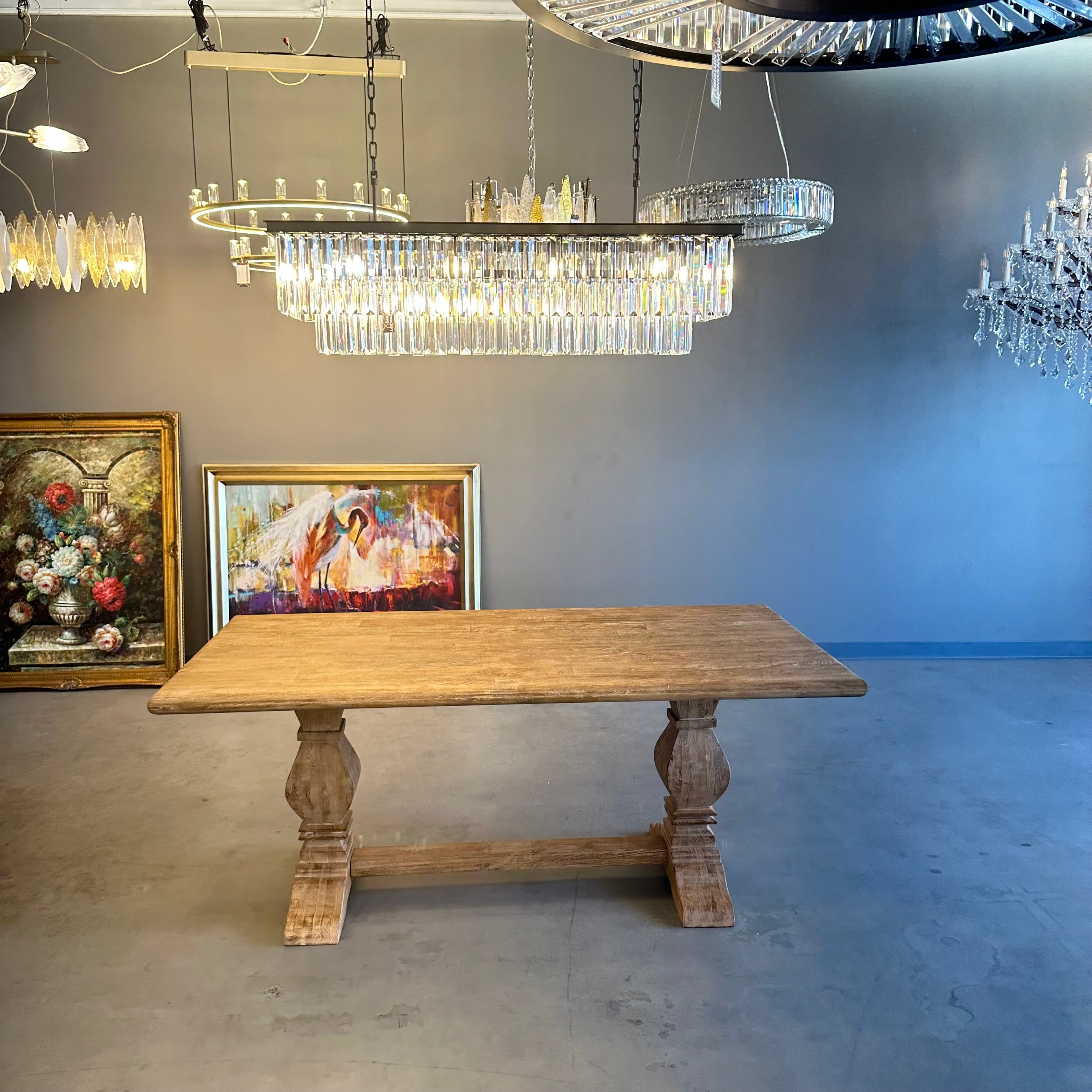 Odeon Crystal Fringe Rectangular Chandelier - Italian Concept