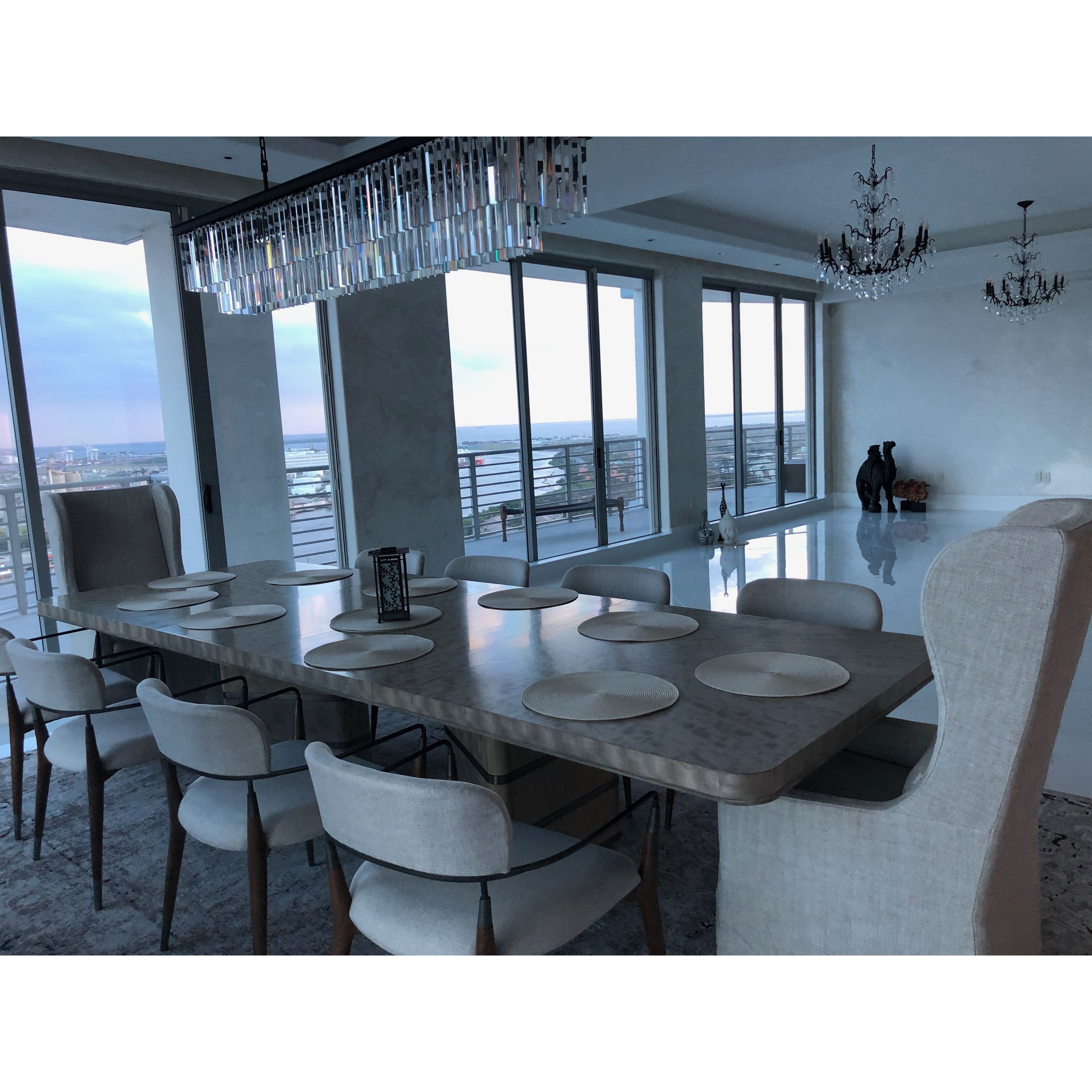 Apex Odeon Rectangular Fringe Crystal Chandelier - Italian Concept -