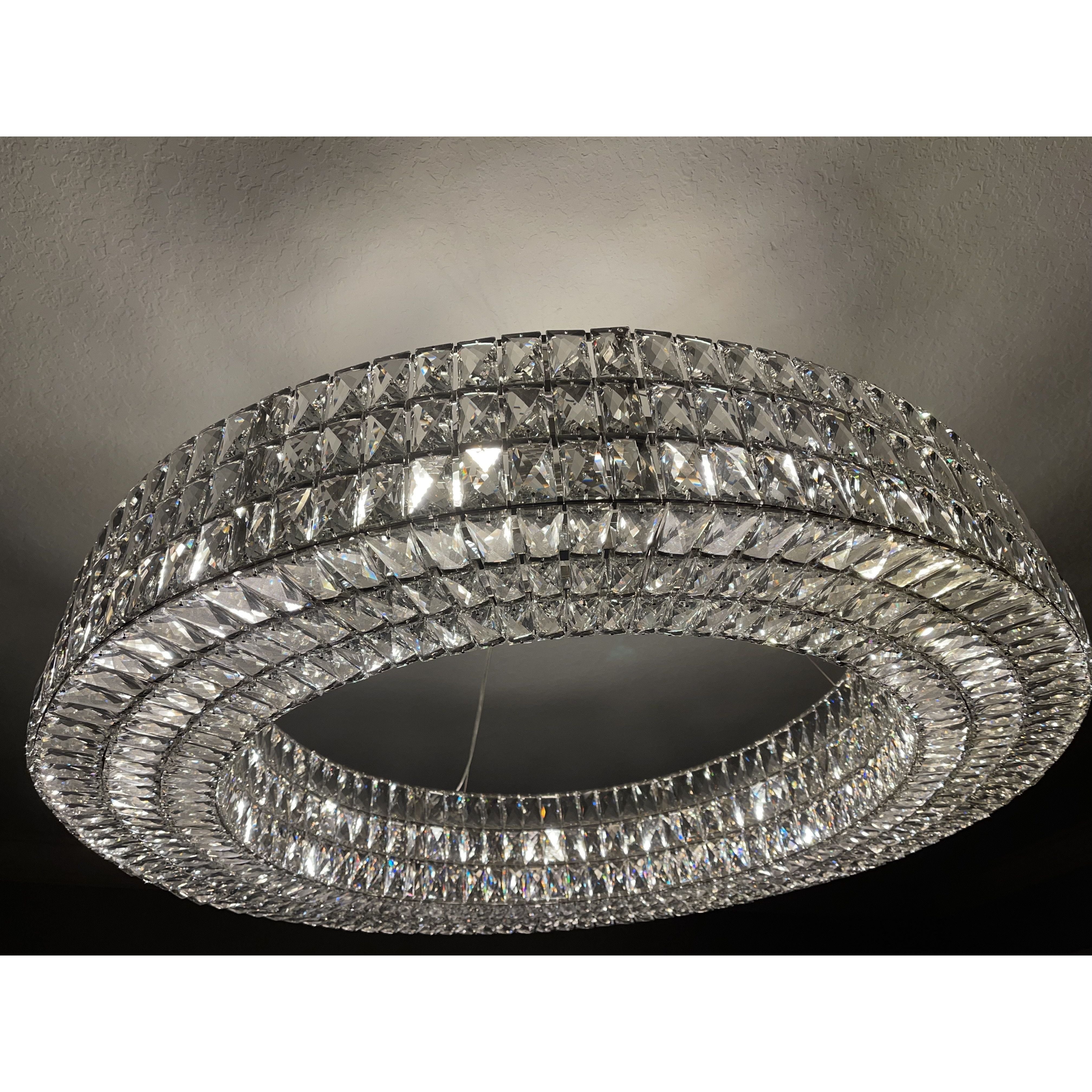 Mia Round Crystal Ring Chandelier - Italian Concept