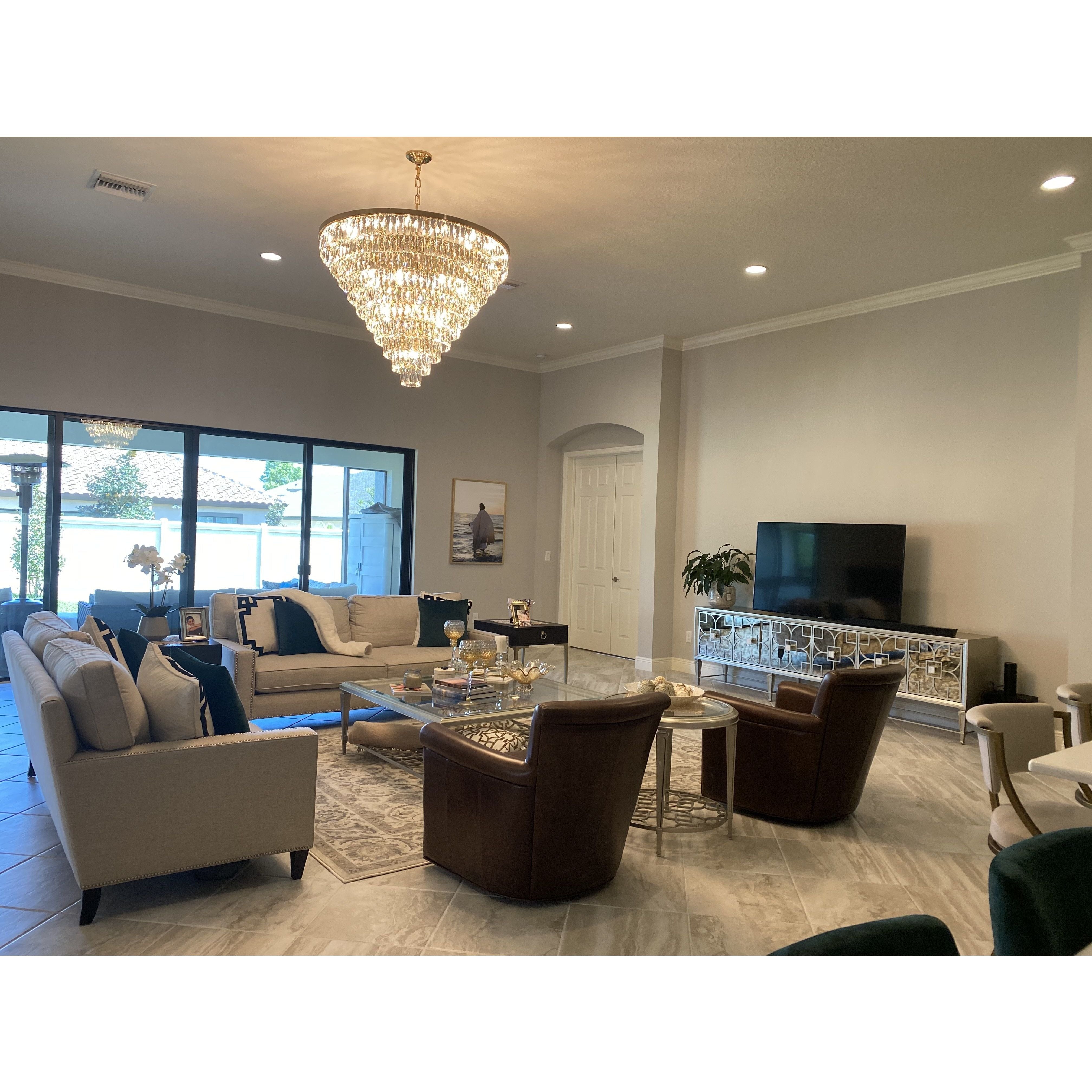 Glacier Odeon Crystal Fringe Chandelier - Italian Concept