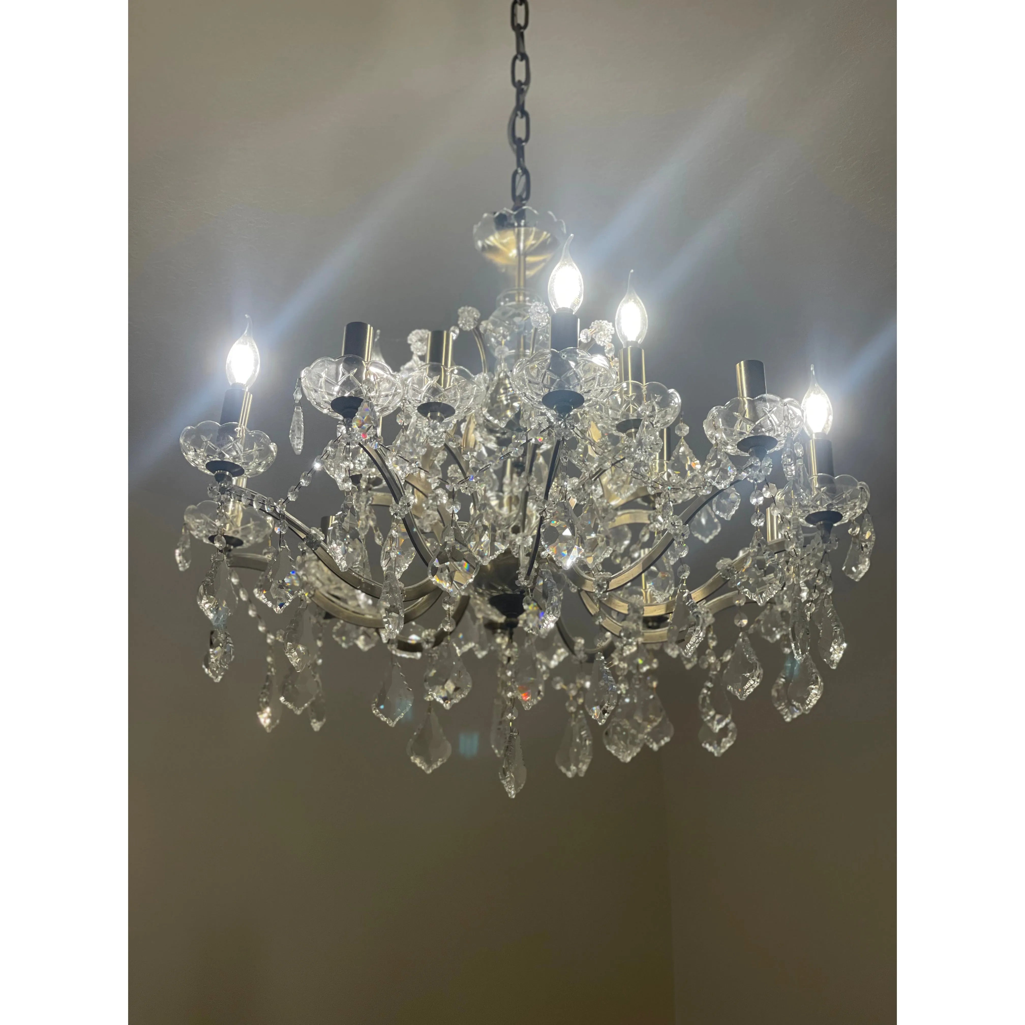 15 Light Rococo Maria Theresa Crystal Chandelier - Italian Concept -