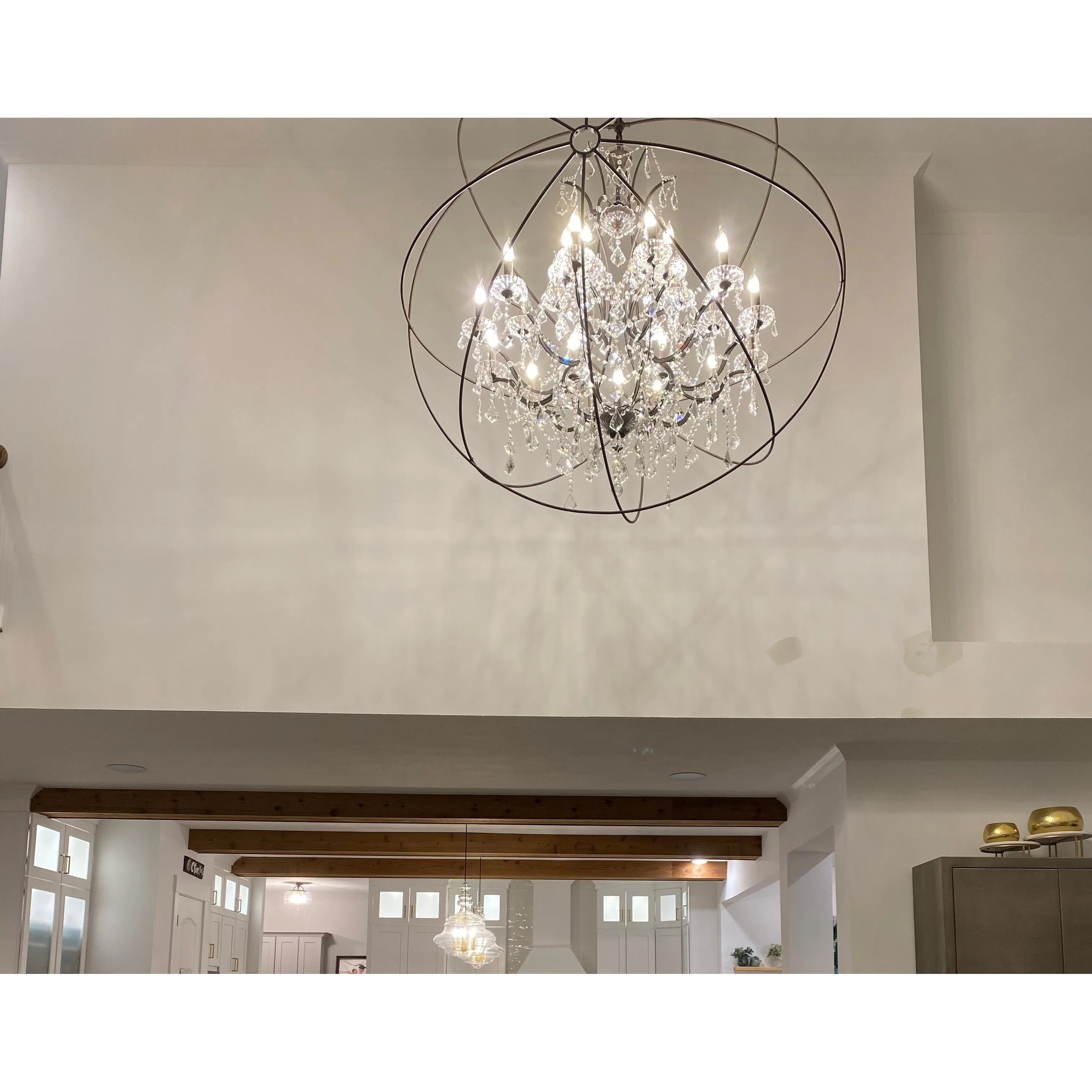 MN Iron Orb Crystal Chandelier - Italian Concept