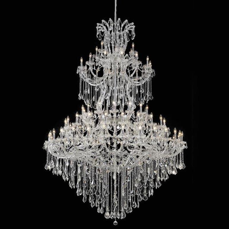Matte Black Foyer Maria Theresa Crystal Chandelier LT-81155 - Italian Concept
