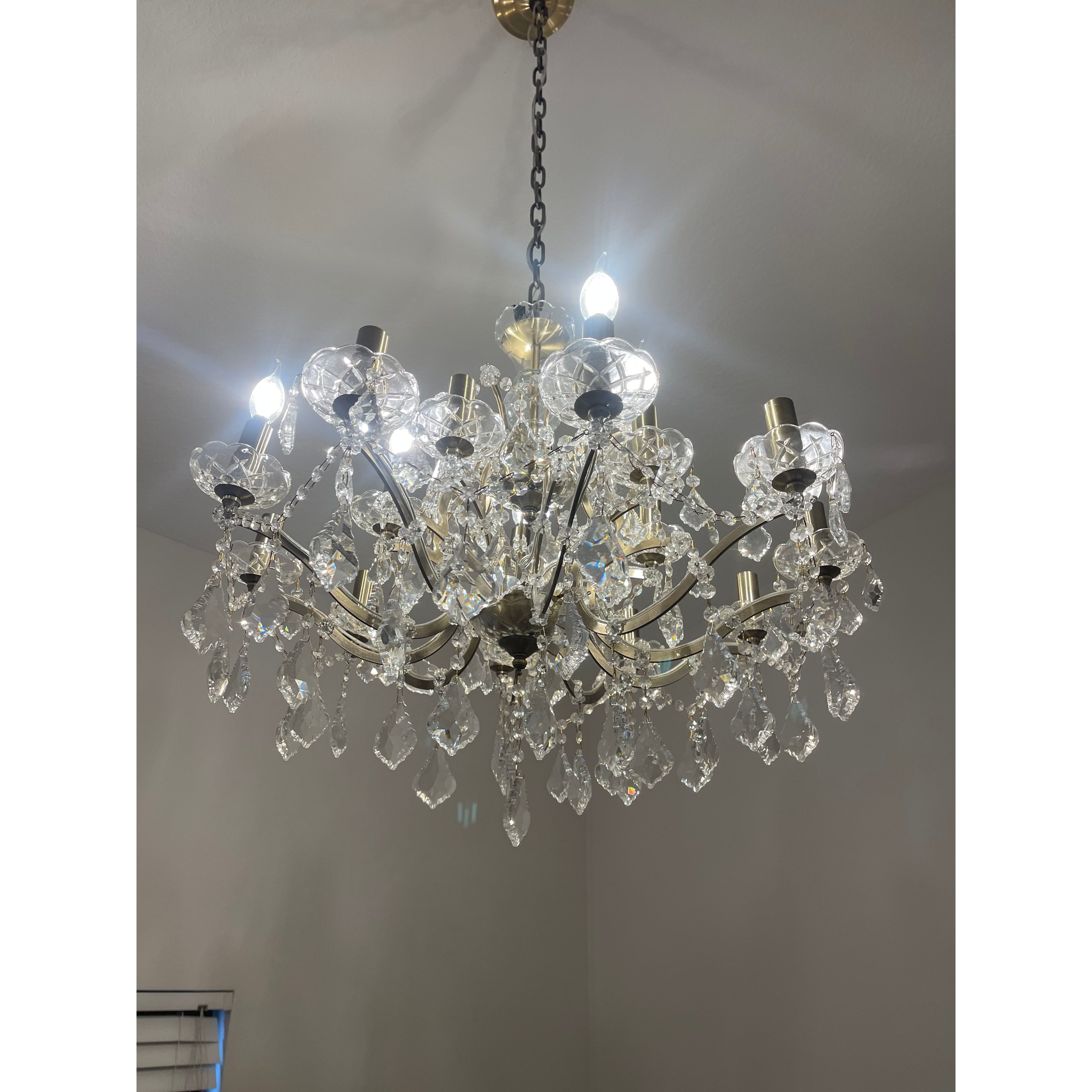 18 Light Maria Theresa Crystal Chandelier - Italian Concept -
