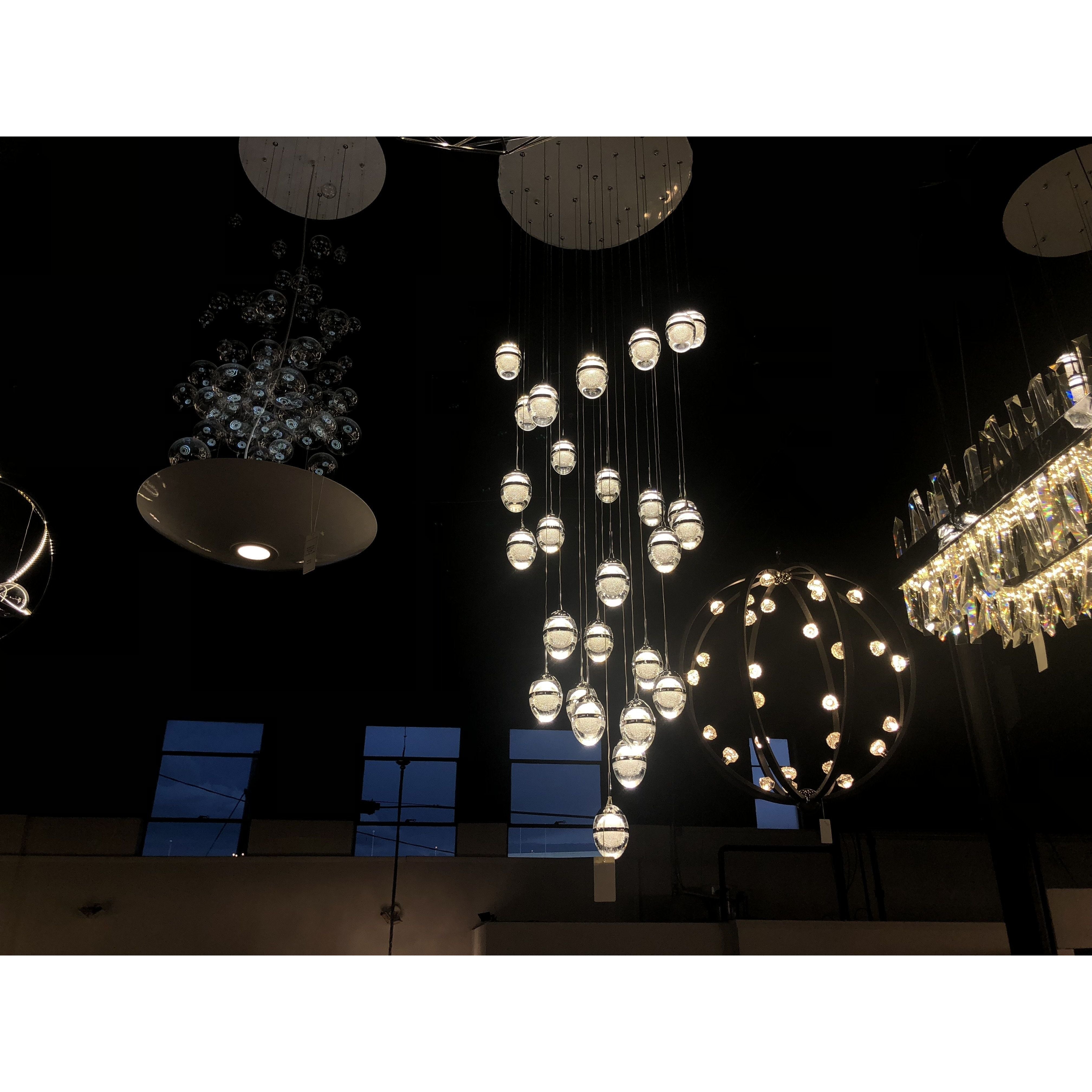 Infinity LED Glass Globe Bubble Chandelier - Italian Concept