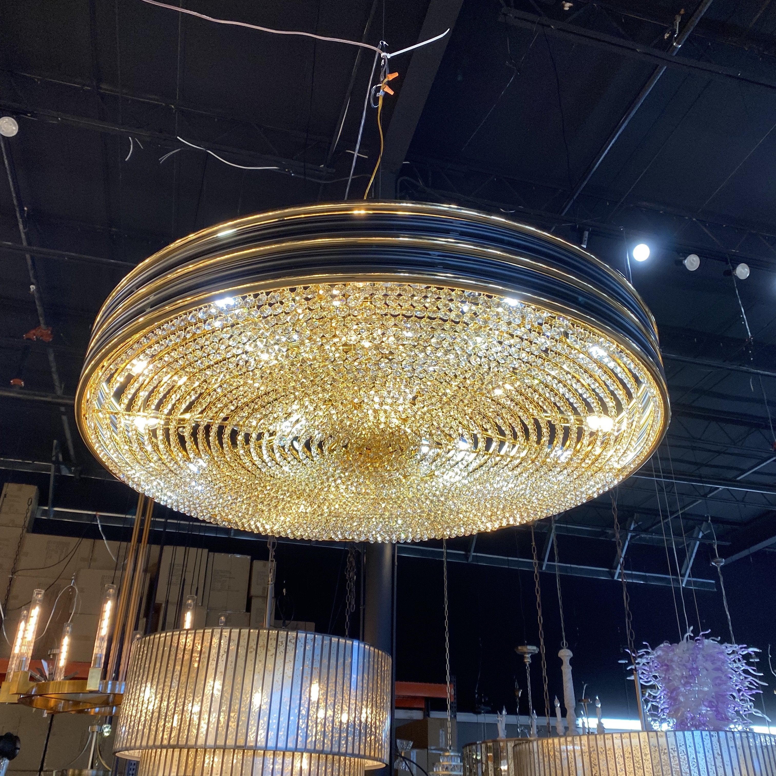 Valentina Round Crystal Chandelier - Italian Concept