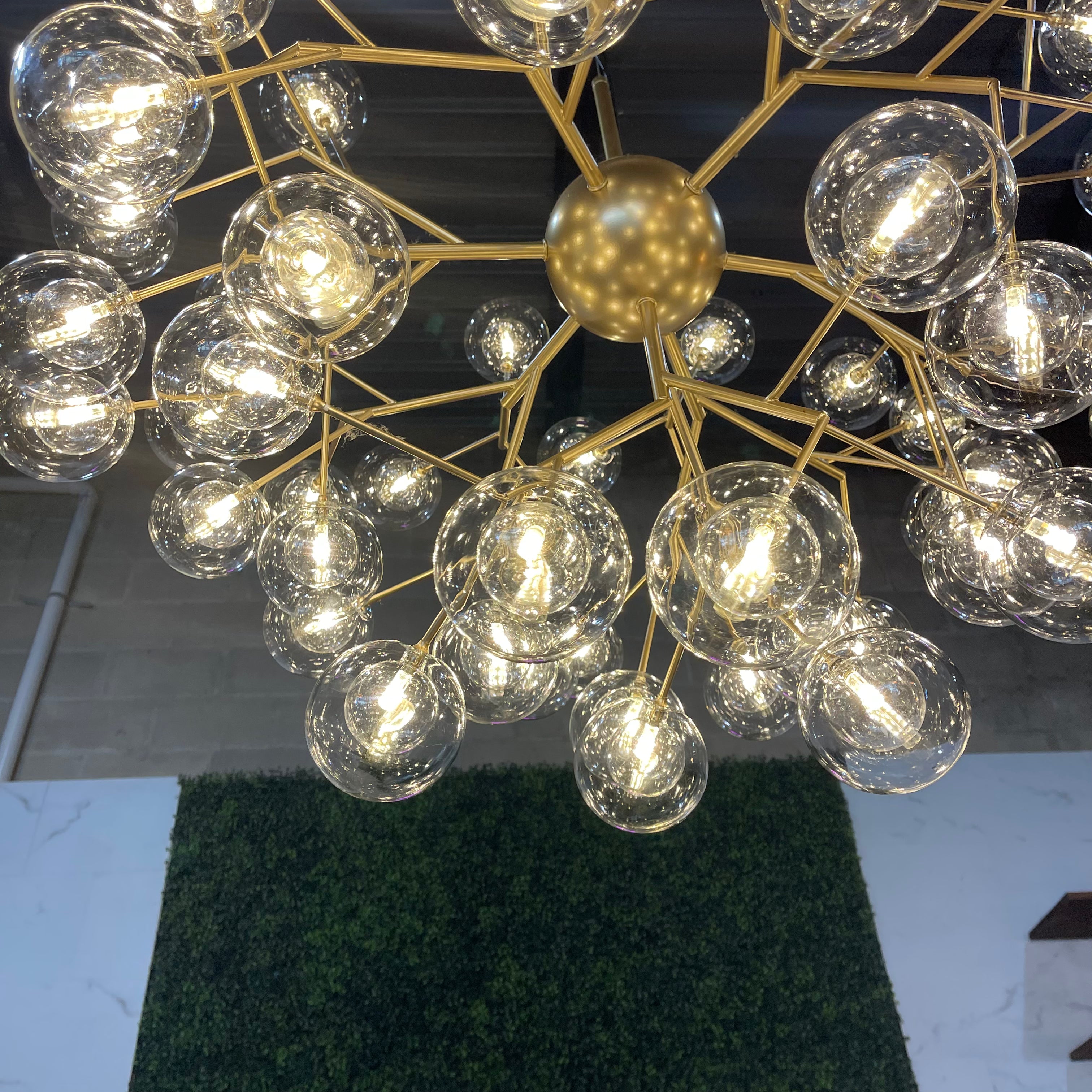 Ivana Branching Glass Globe Bubble Chandelier - Italian Concept