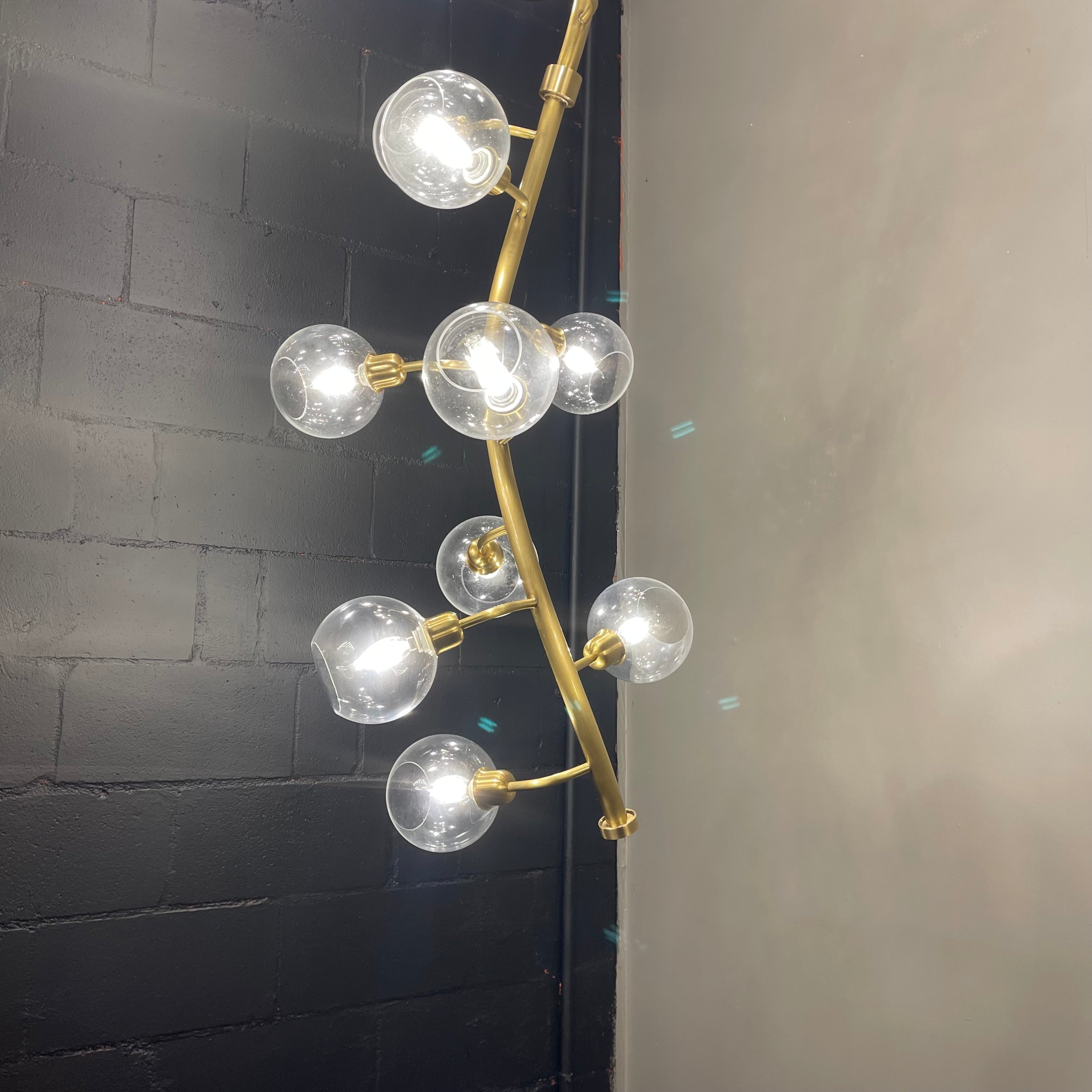 Avion Branching Glass Globe Chandelier - Italian Concept -