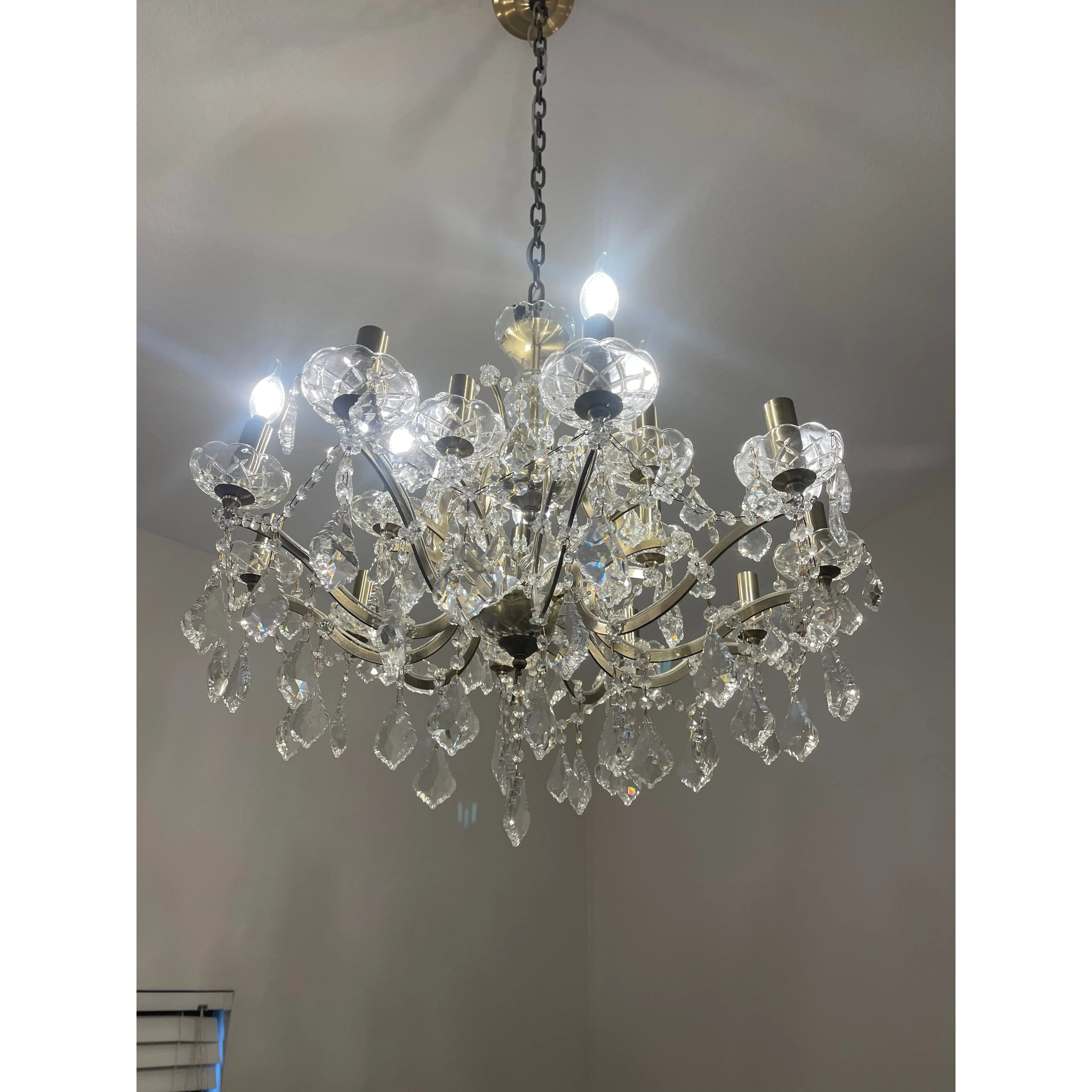 15 Light Rococo Maria Theresa Crystal Chandelier - Italian Concept -