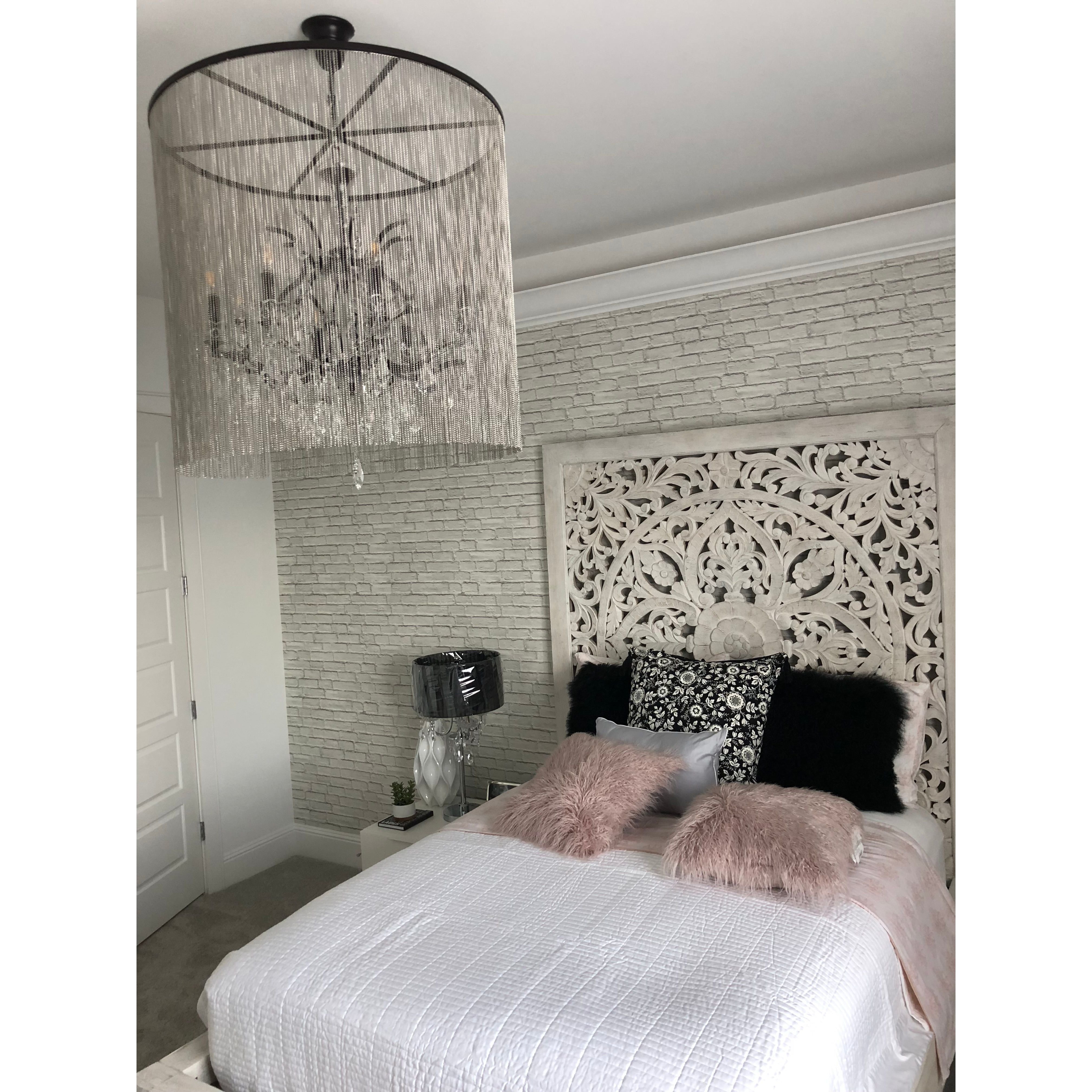 Chain Curtain Crystal 12-Light 32" Crystal Chandelier - Italian Concept -