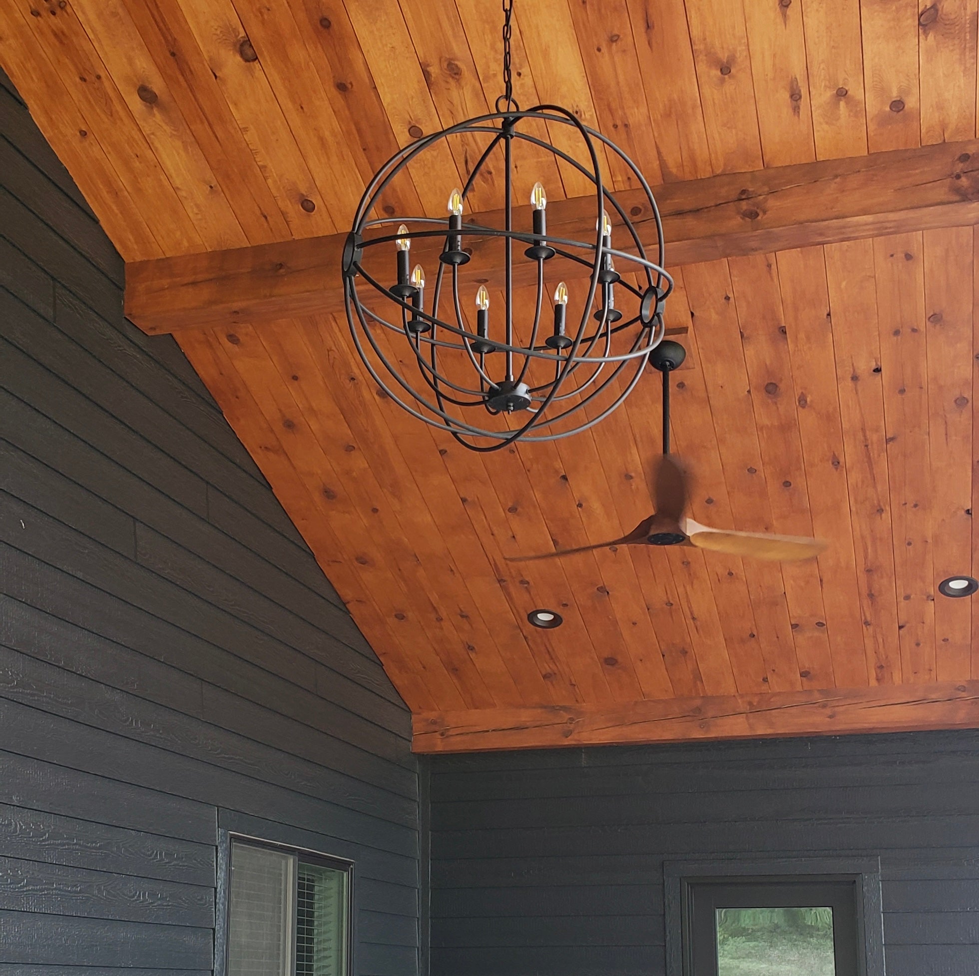 Venus Metal Farmhouse Orb Chandelier - Italian Concept