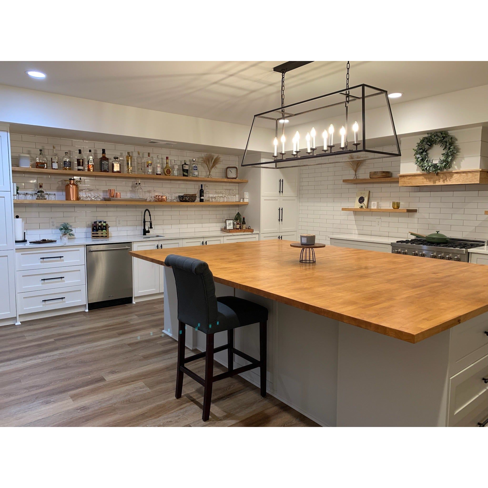 Chris Graff V2 Linear Farmhouse Kitchen Island Lantern Pendant - Italian Concept -