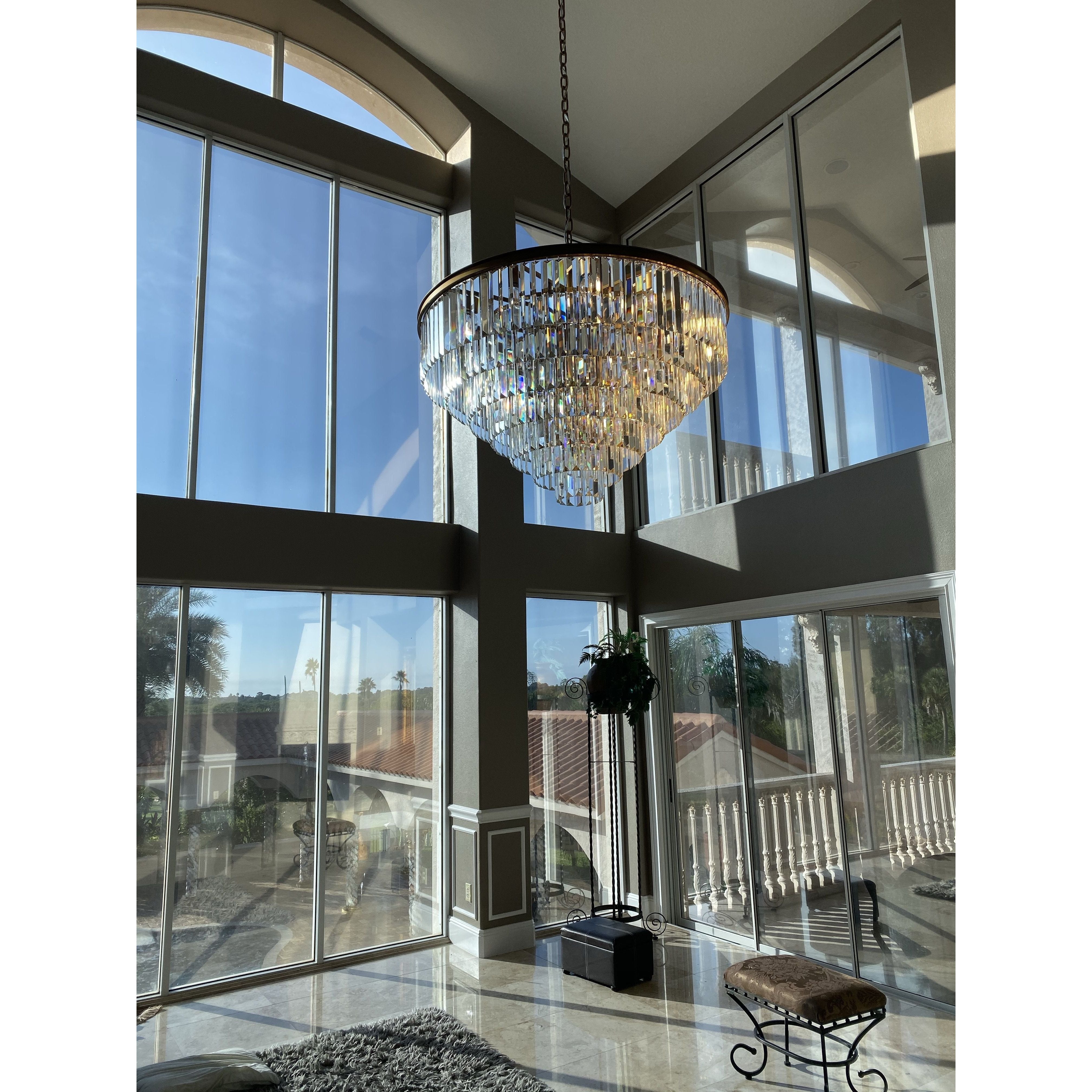 7-Tier Odeon Crystal Fringe Chandelier - Italian Concept -