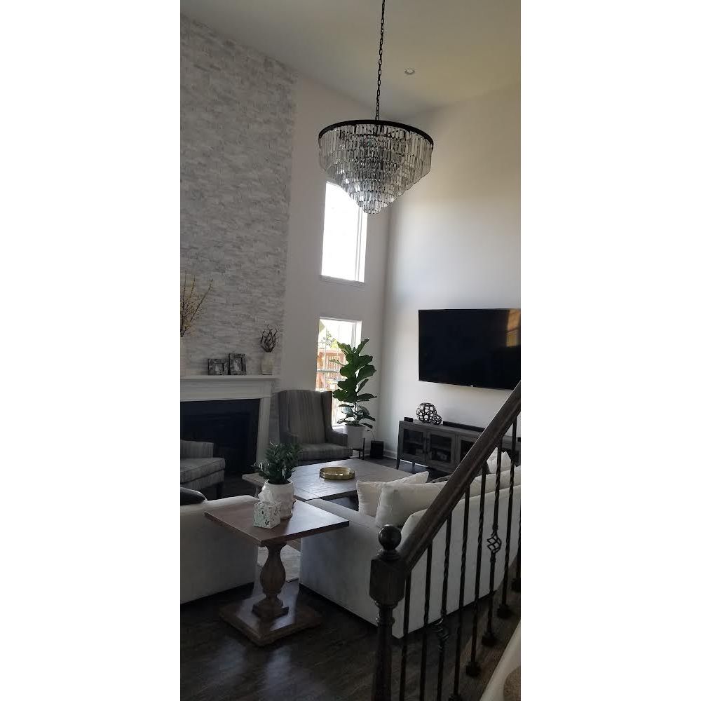 7-Tier Odeon Crystal Fringe Chandelier - Italian Concept -