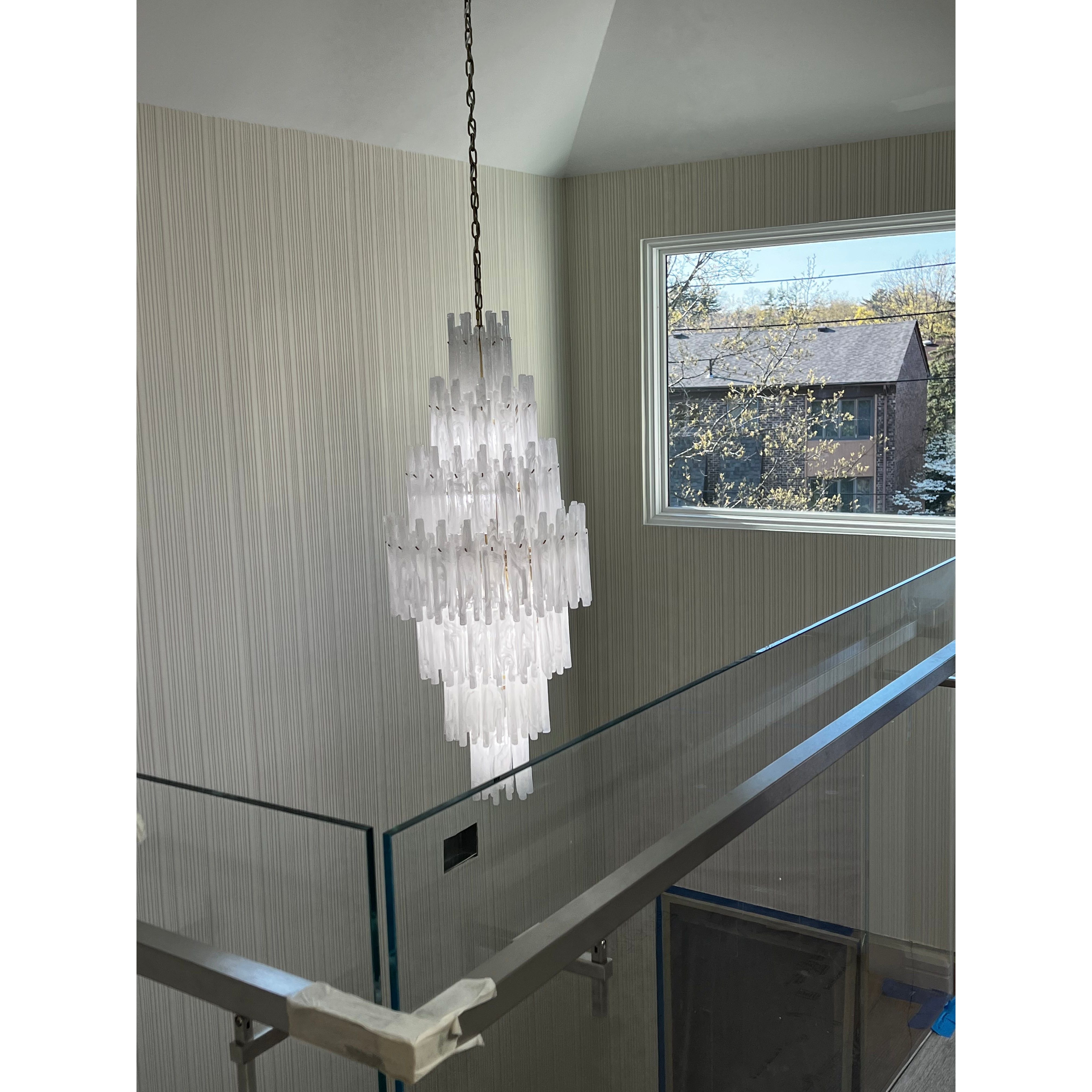 Blanche Tiered Murano Glass Chandelier - Italian Concept -