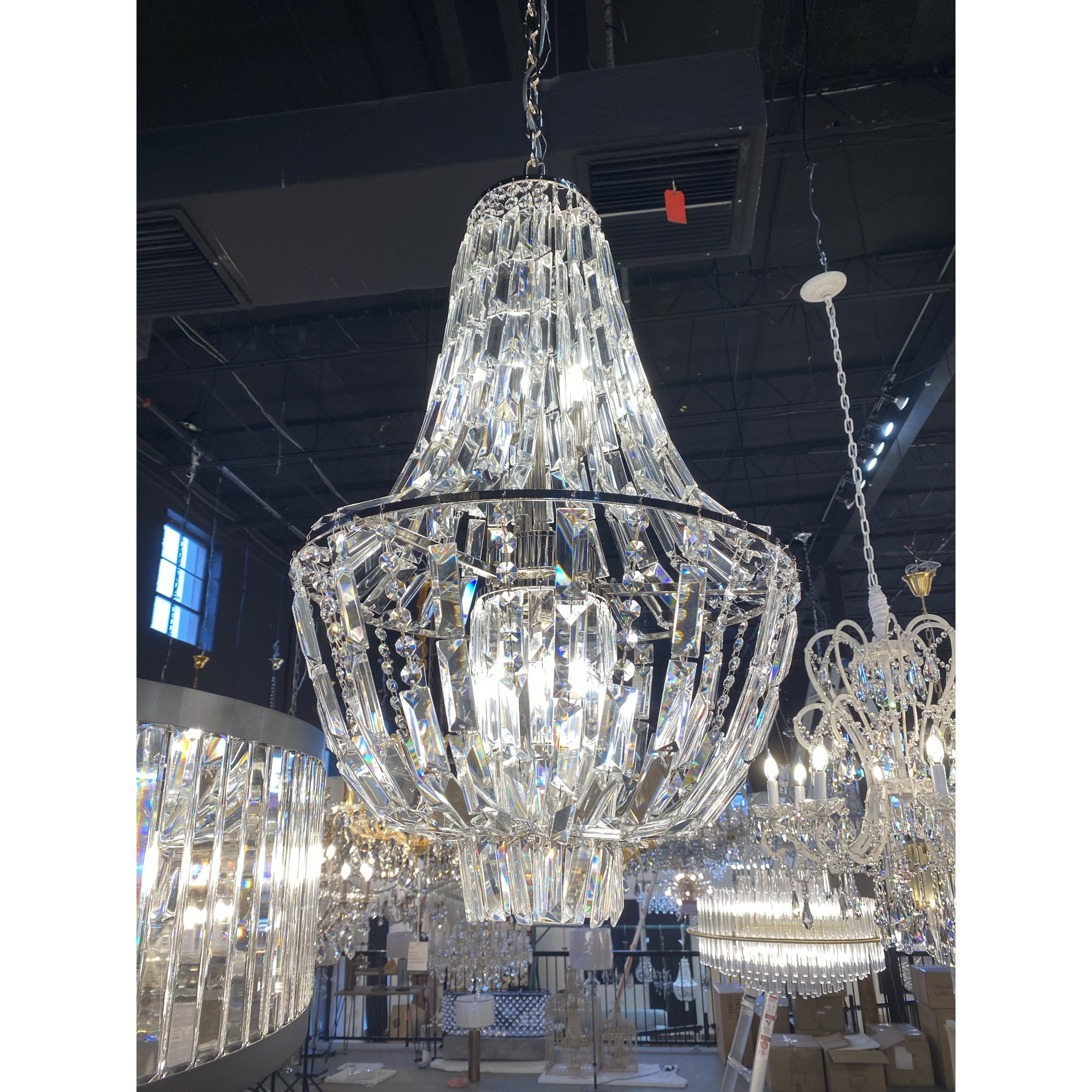 Andreas Empire Crystal Prysm Chandelier - Italian Concept -