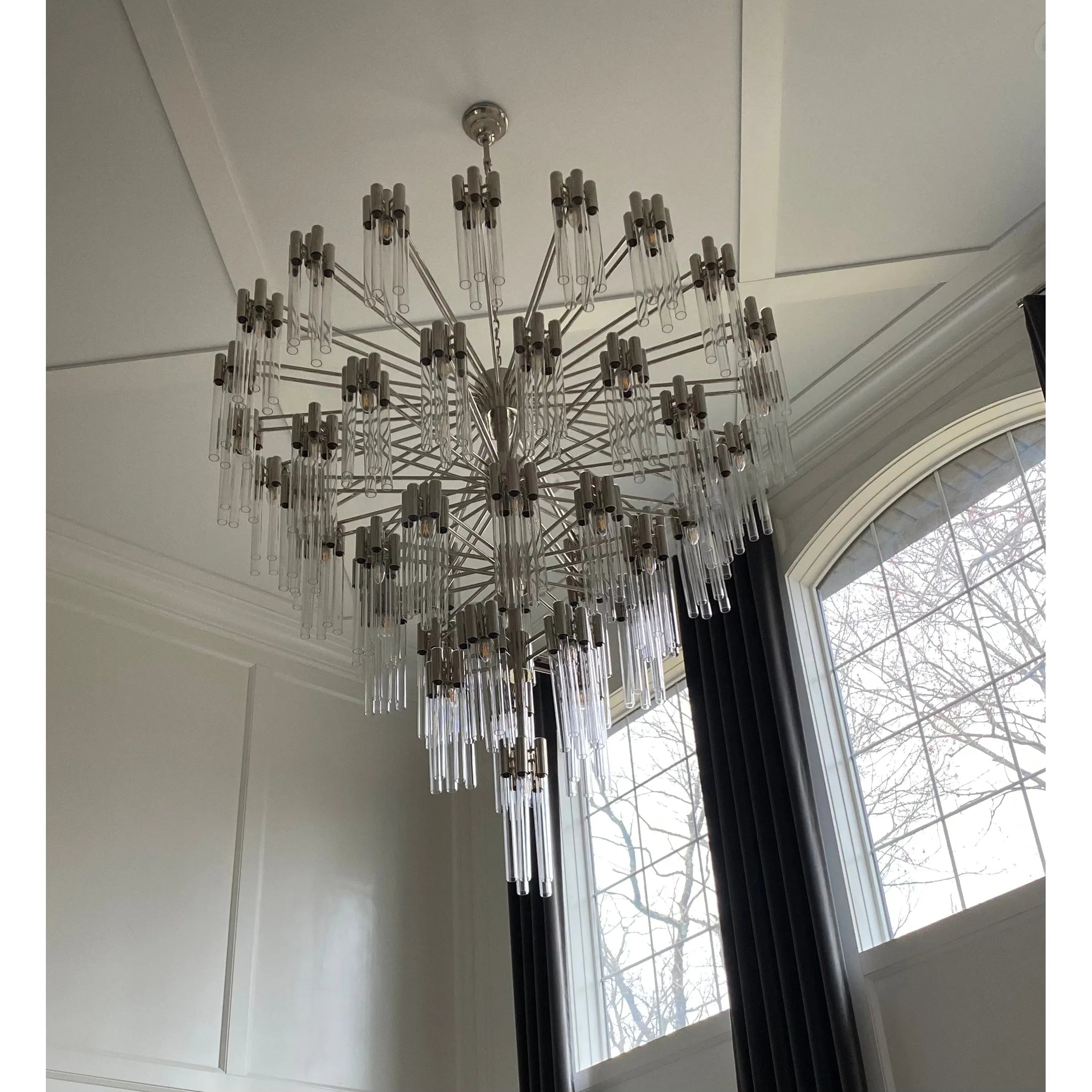 Eminence Waterfall Tubular Foyer Chandelier - Italian Concept -