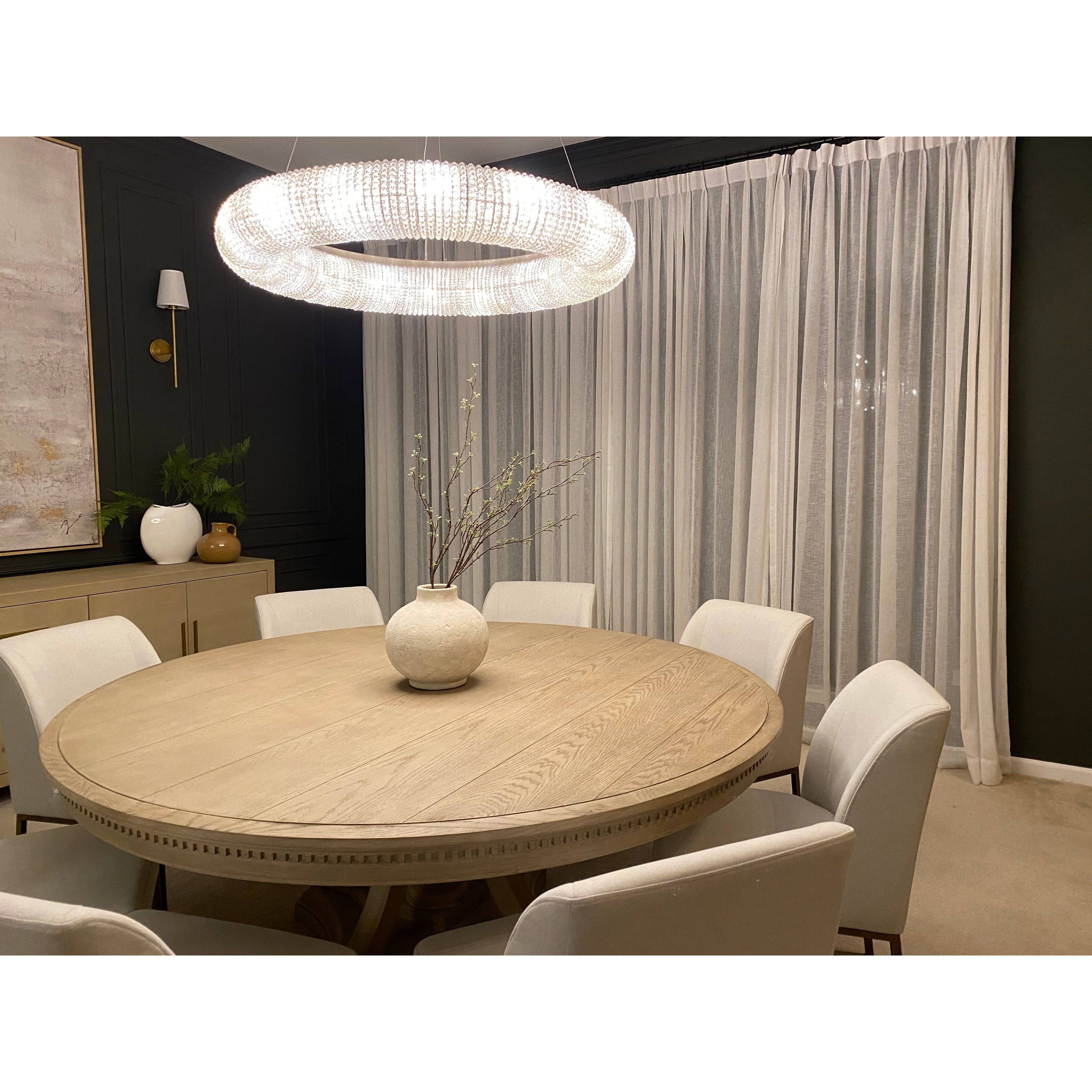 Empire Round Crystal Ring Beaded Chandelier - Italian Concept