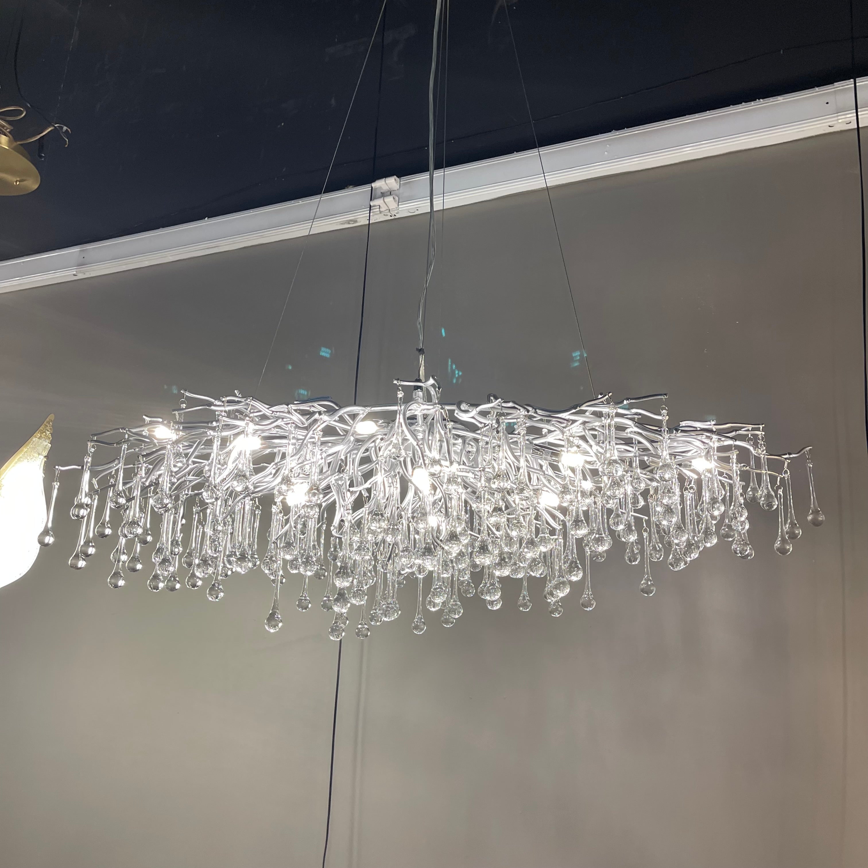 Livio Oval Branching Teardrop Chandelier - Italian Concept