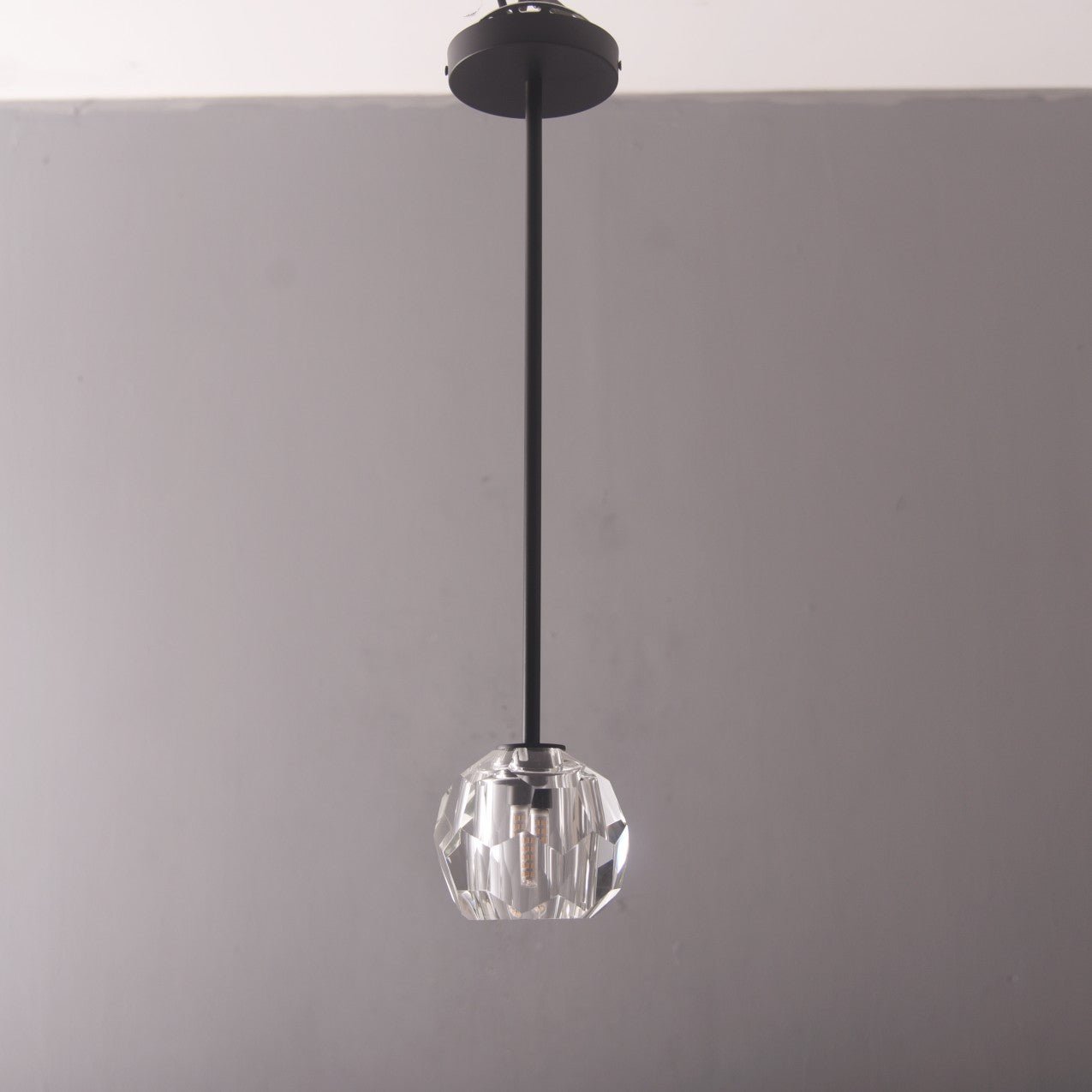 Blu Dior Crystal Prysm Rod Pendant Light - Italian Concept