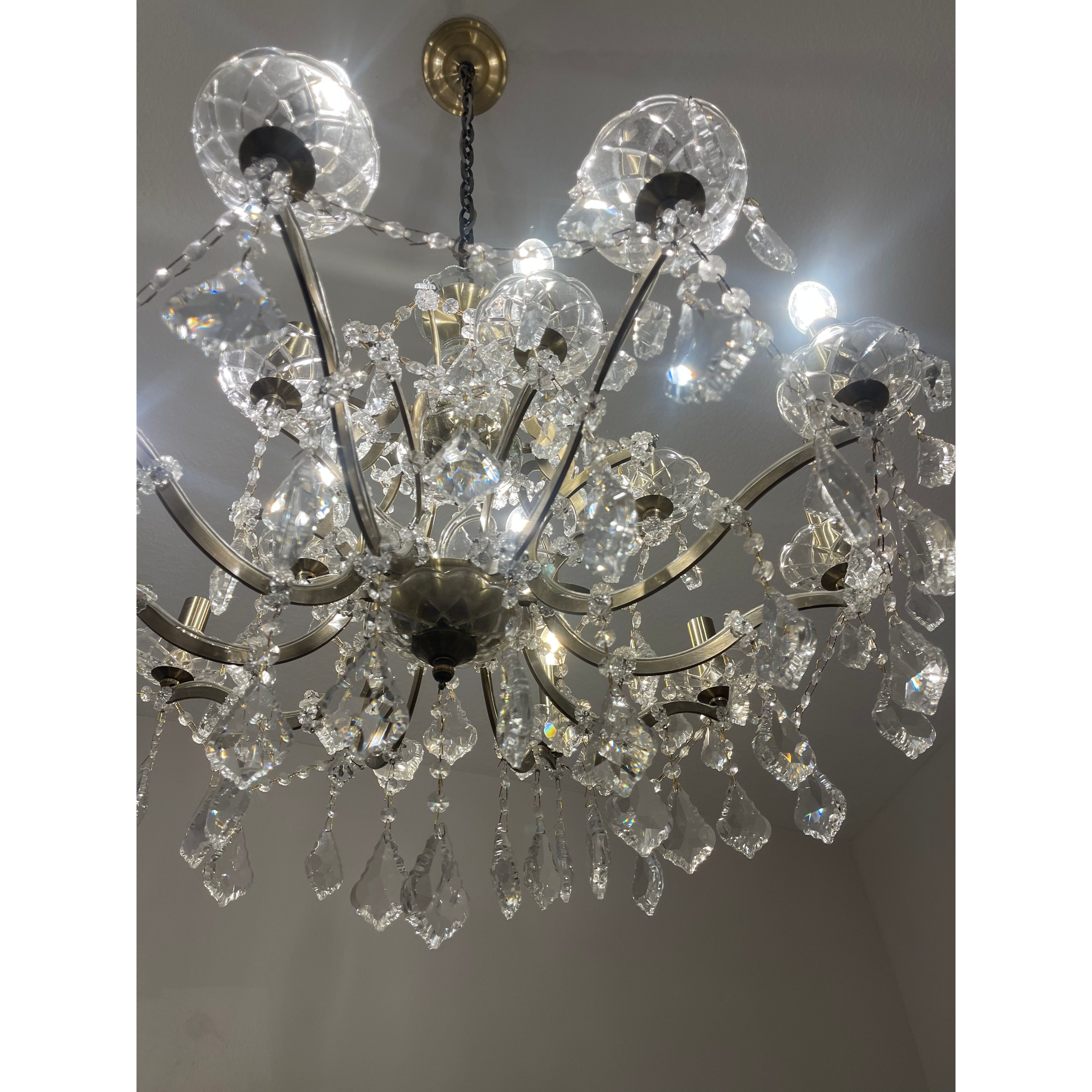 18 Light Maria Theresa Crystal Chandelier - Italian Concept -